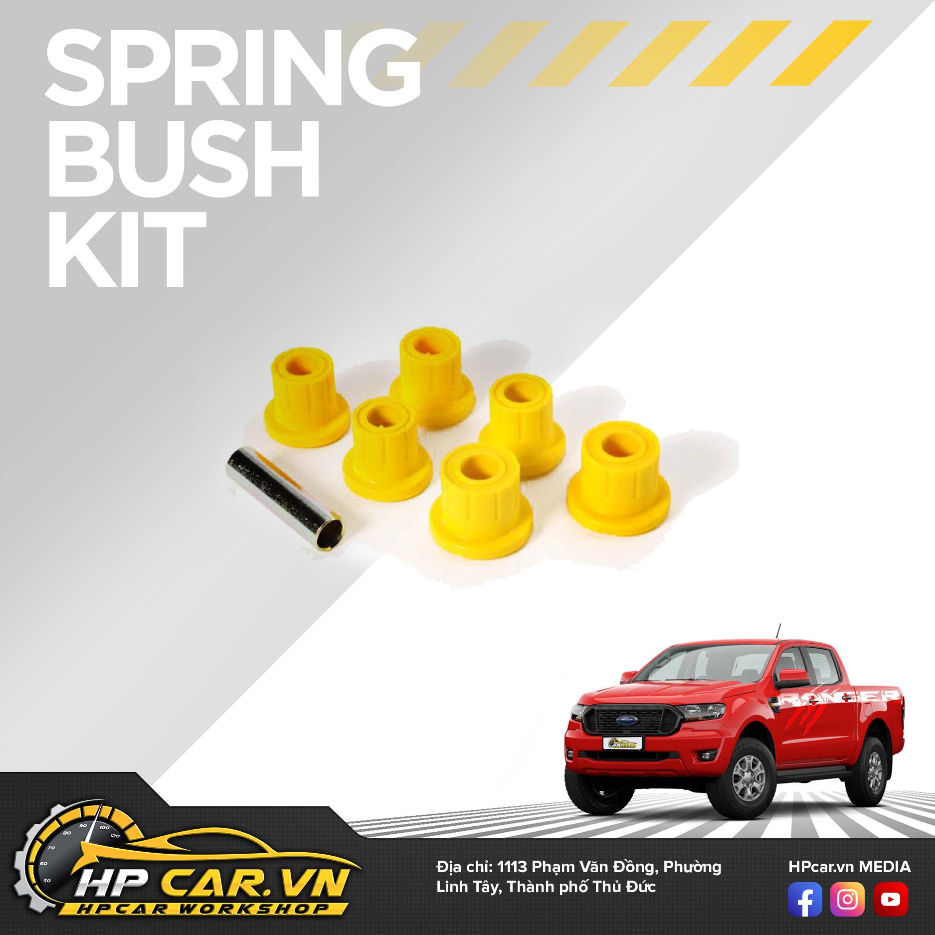 Phuộc OME FORD RANGER PXII (2019 - PRESENT) 5 Spring Bush Kit 1