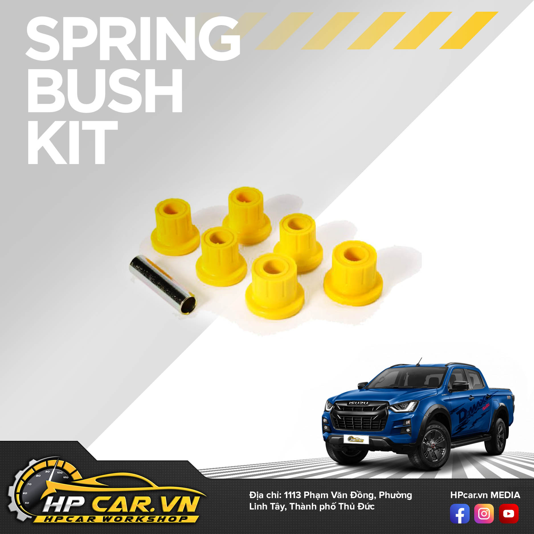 Phuộc OME ISUZUD-MAX (2016 - PRESENT) 9 Spring Bush Kit 2