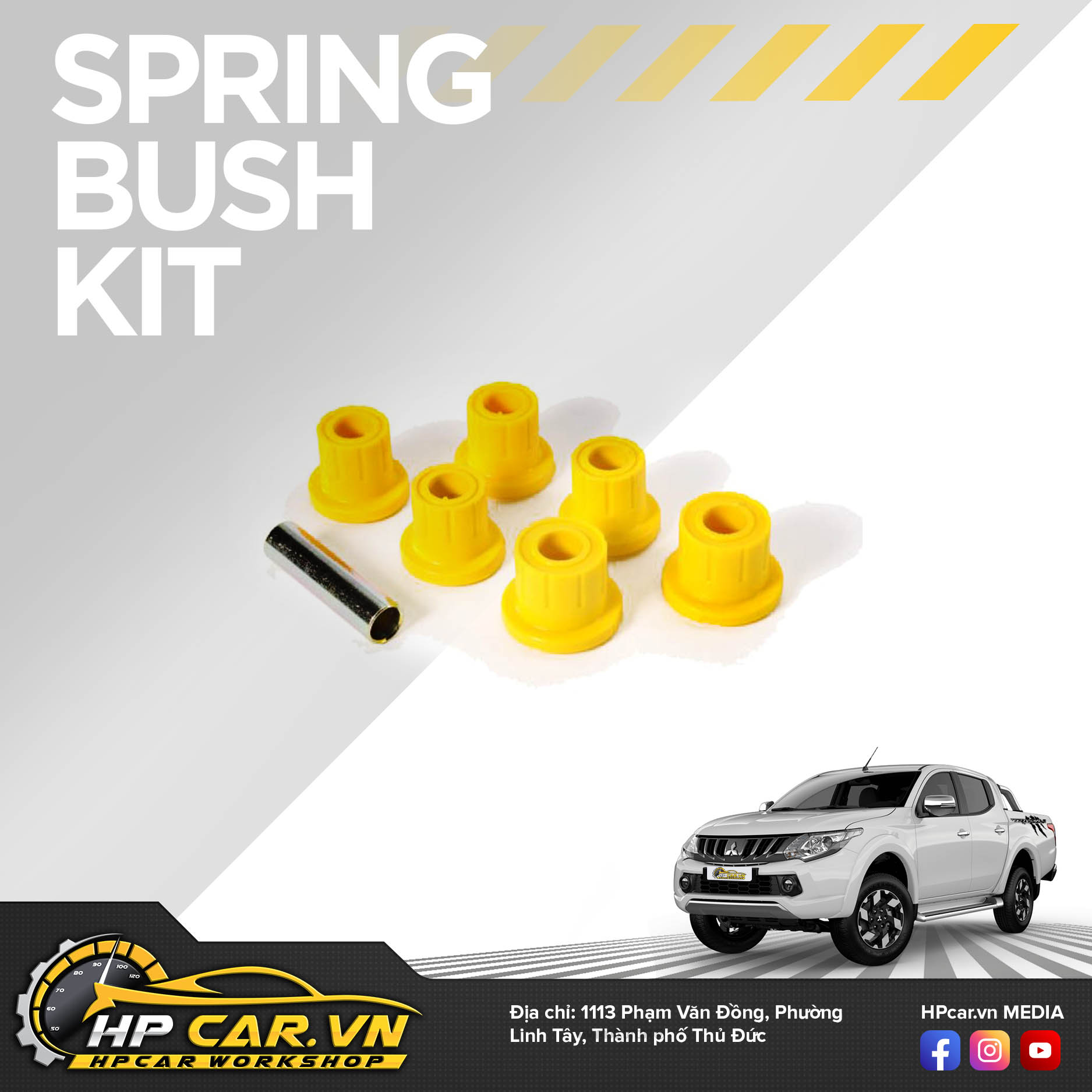 Phuộc OME MITSUBISHI TRITON MQ (2015 - 2018) 9 Spring Bush Kit 5
