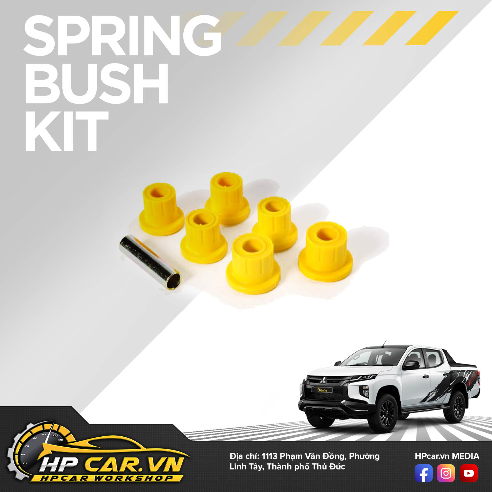 Phuộc OME MITSUBISHI TRITON MR (2019 - PRESENT) 9 Spring Bush Kit 6