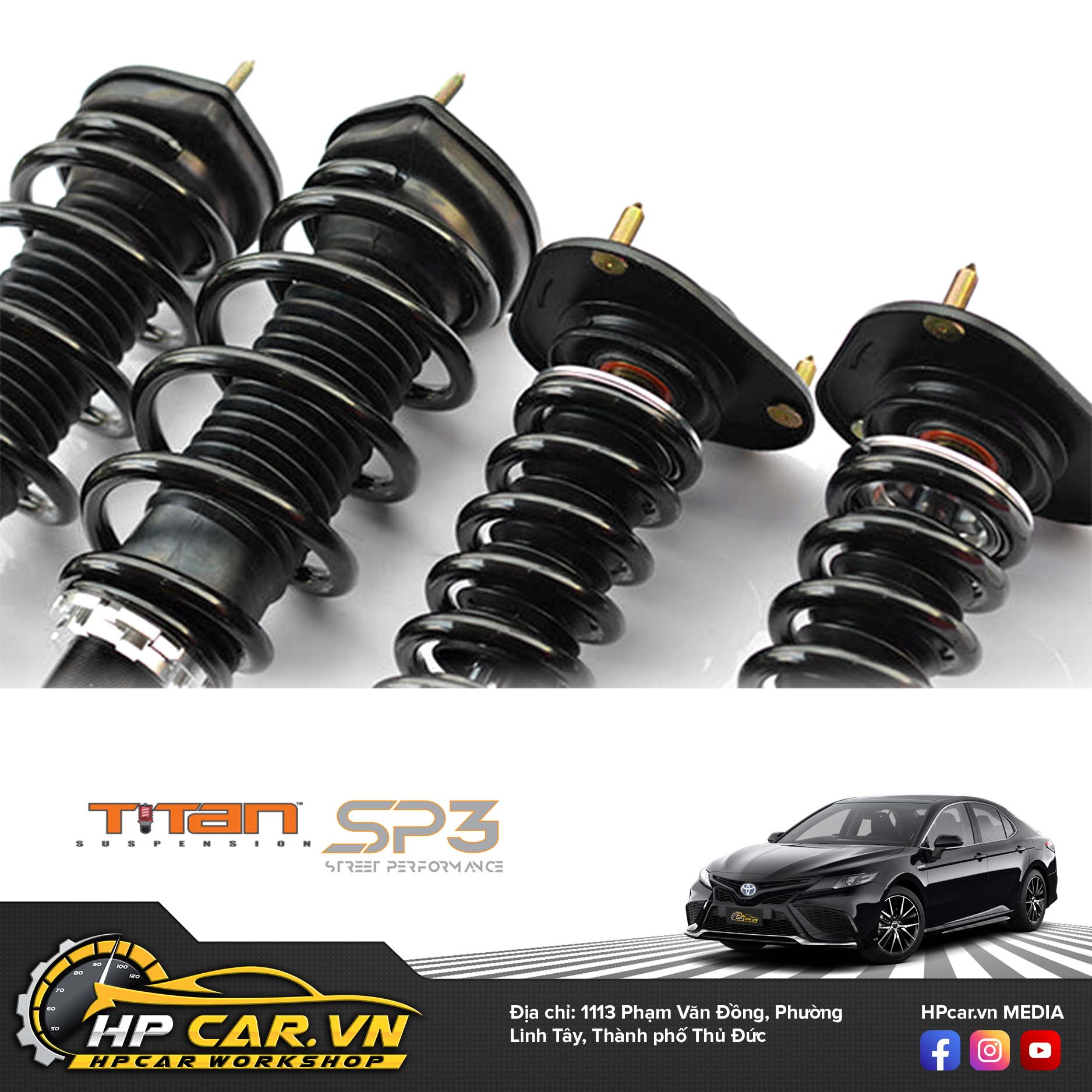 Phuộc TITAN SP3 TOYOTA CAMRY AURION ACV40 GSV40 7 TOYOTA CAMRY AURION ACV40 GSV40 TITAN SP 3 COILOVER SUSPENSION KIT4