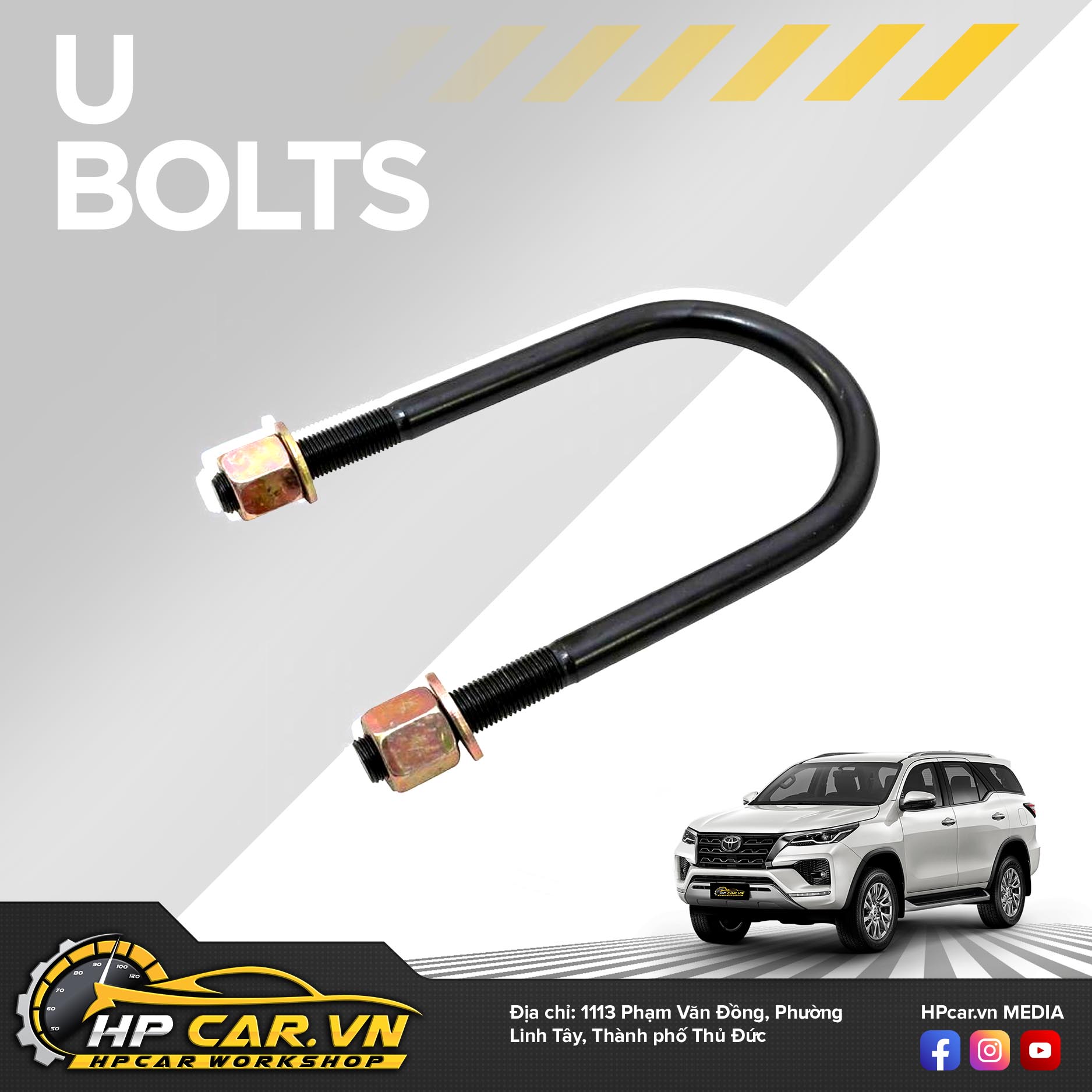 Phuộc OME BP-51 TOYOTA FORTUNER(2015 - PRESENT) 8 U Bolts 13