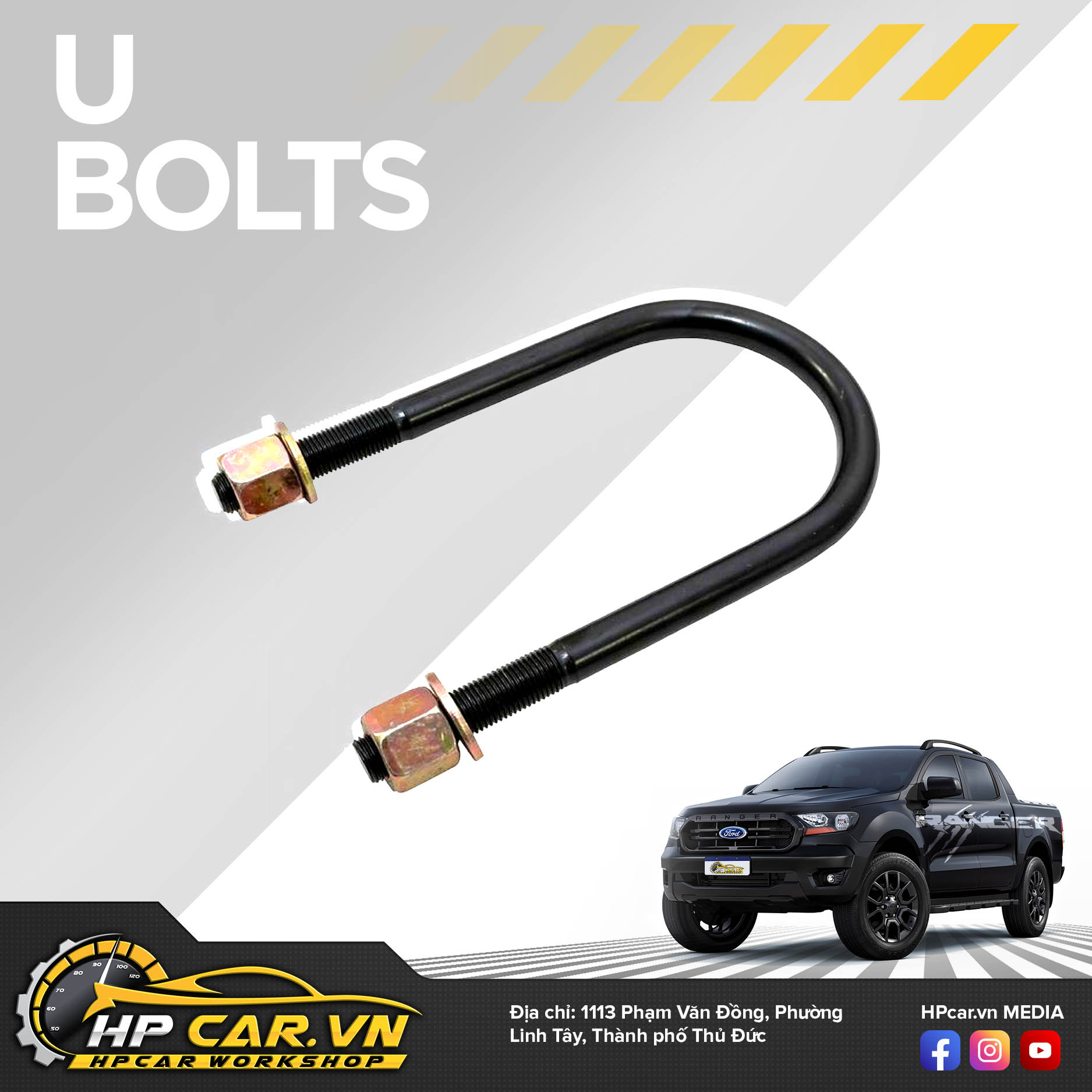 Phuộc OME BP-51 FORD RANGER (2011 - 2018) 9 U Bolts 17