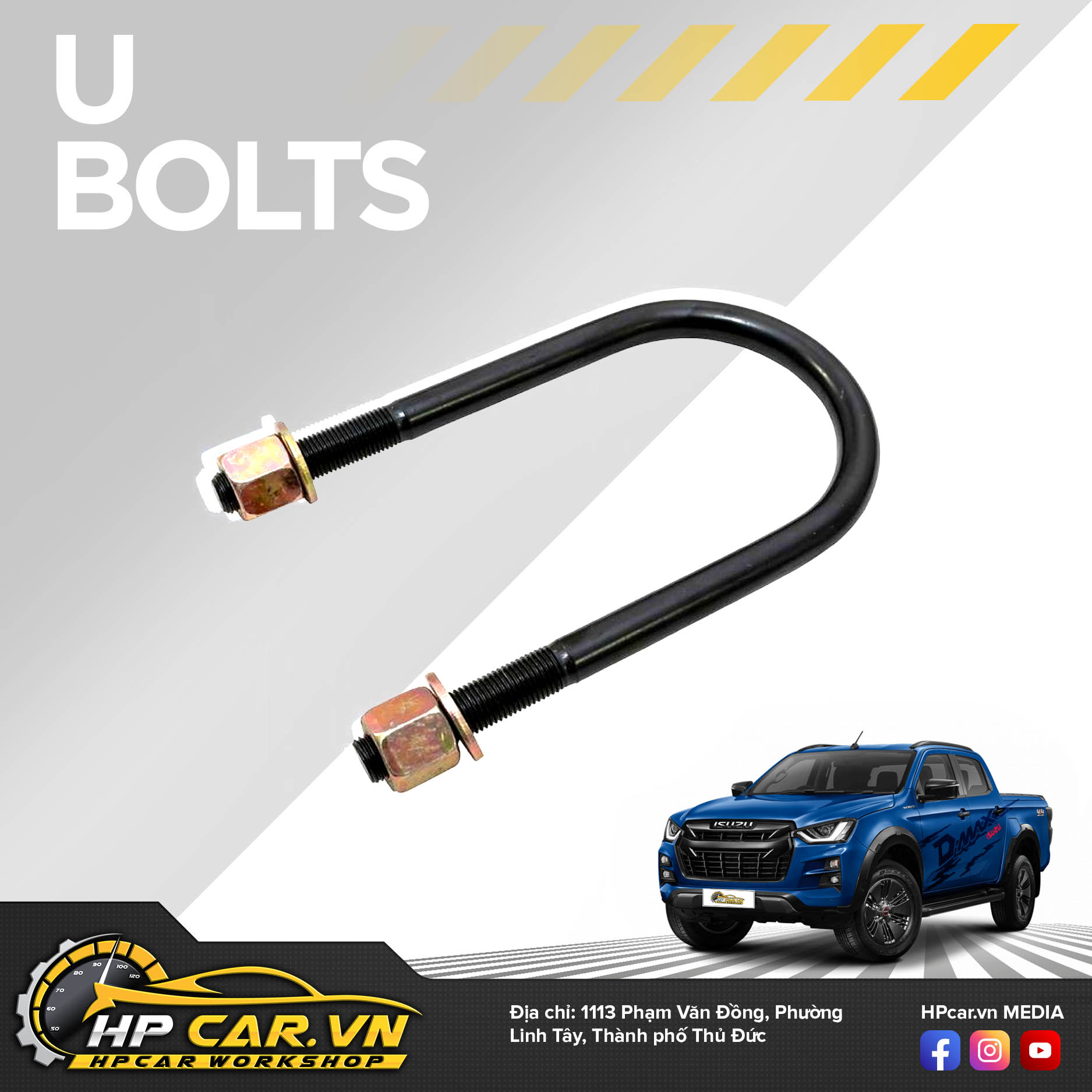 Phuộc OME ISUZUD-MAX (2016 - PRESENT) 10 U Bolts 2