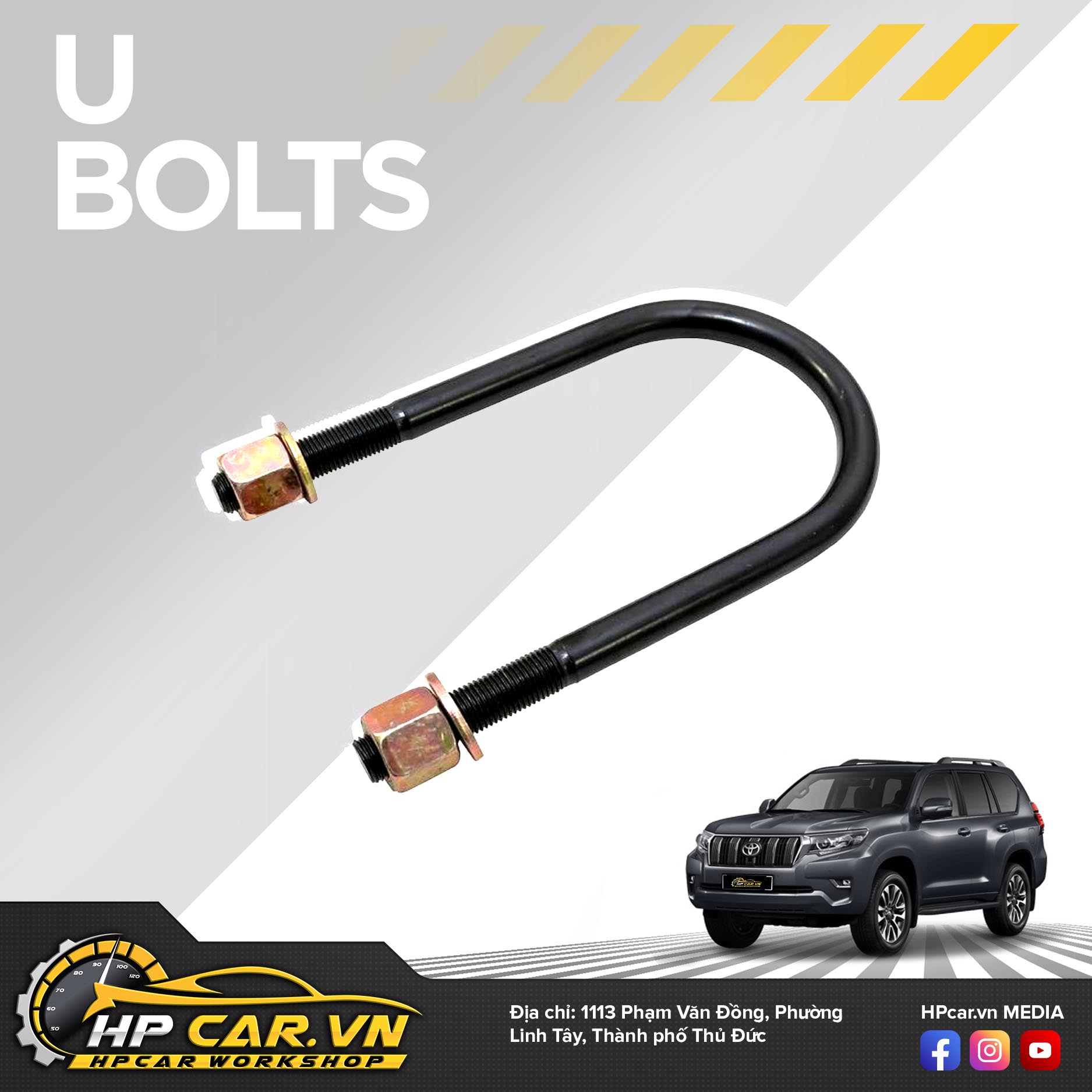 Phuộc OME BP-51 TOYOTA PRODO 150 4WD 8 U Bolts 20