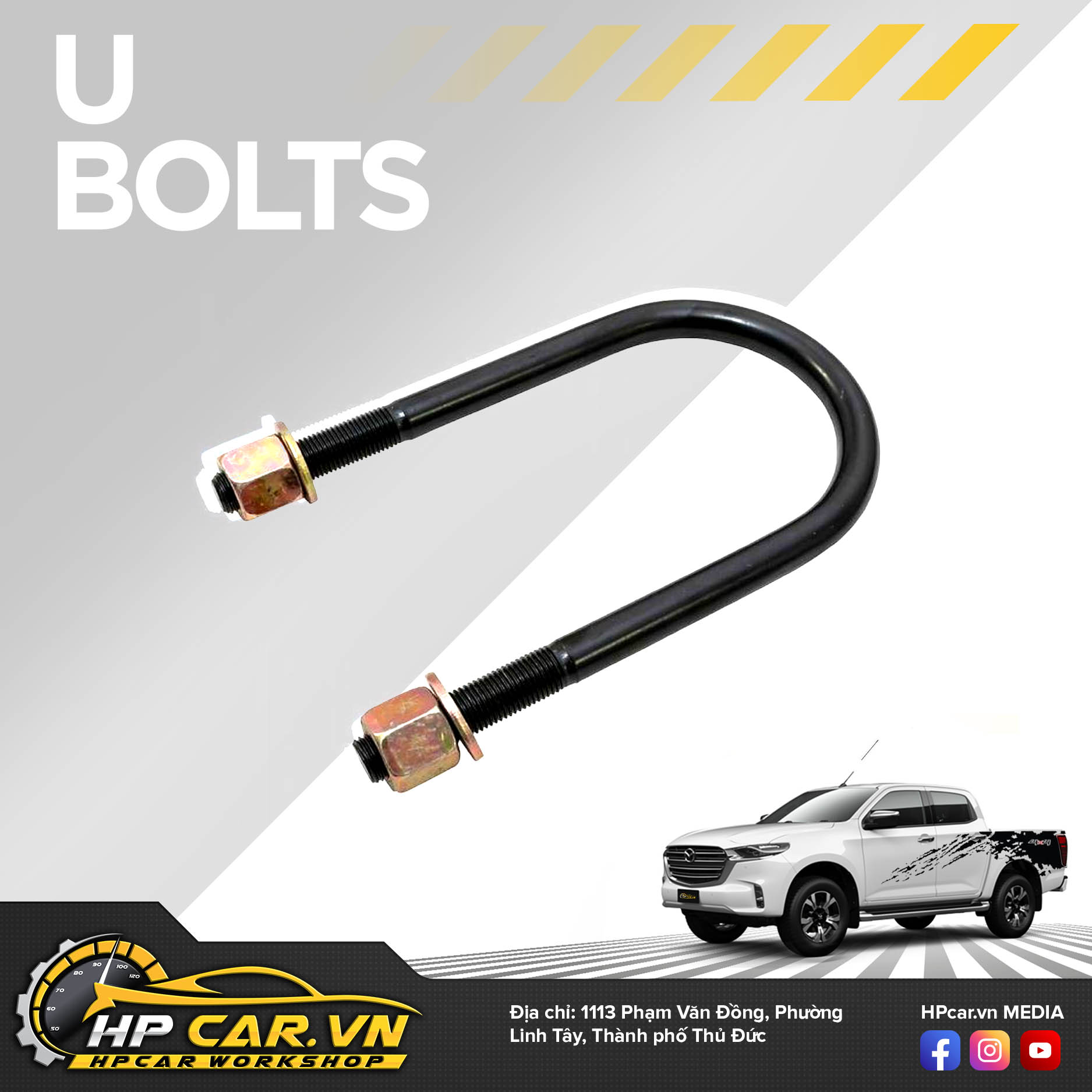 Phuộc OME MAZDA BT-50 (2018 - PRESENT) 12 U Bolts 4