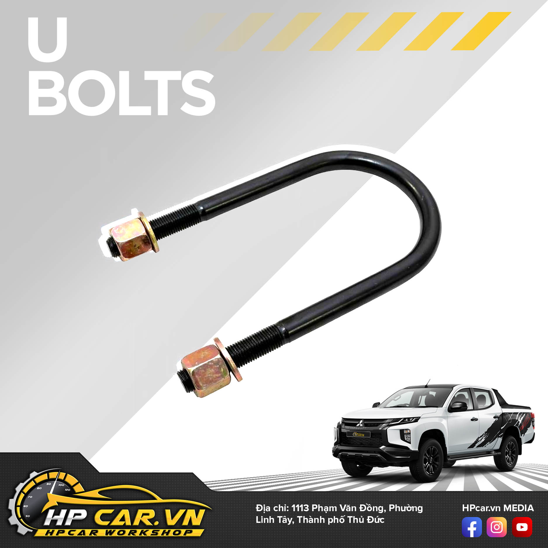 Phuộc OME MITSUBISHI TRITON MR (2019 - PRESENT) 10 U Bolts 6