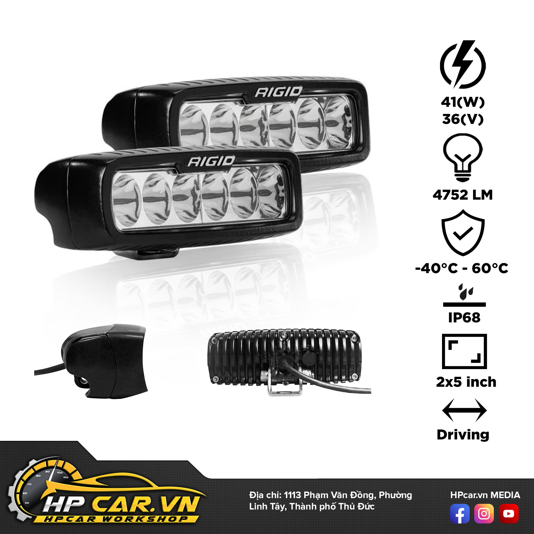 Đèn Led bar Rigid SR-Q Pro 8 den Led bar Rigid SR Q Pro 5