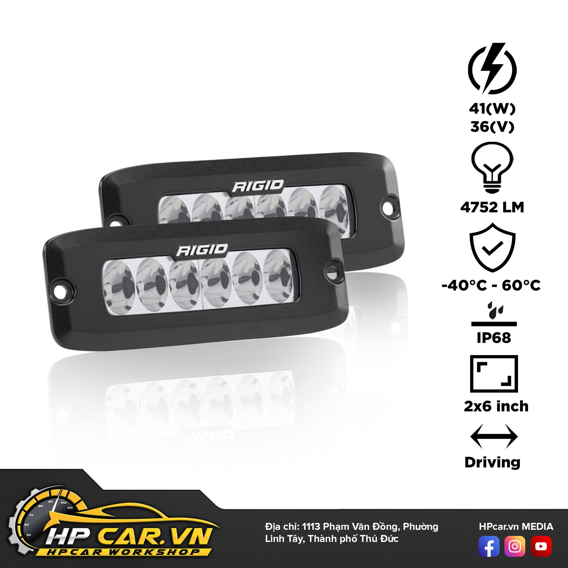 Đèn Led bar Rigid SR-Q Pro 10 den Led bar Rigid SR Q Pro 7