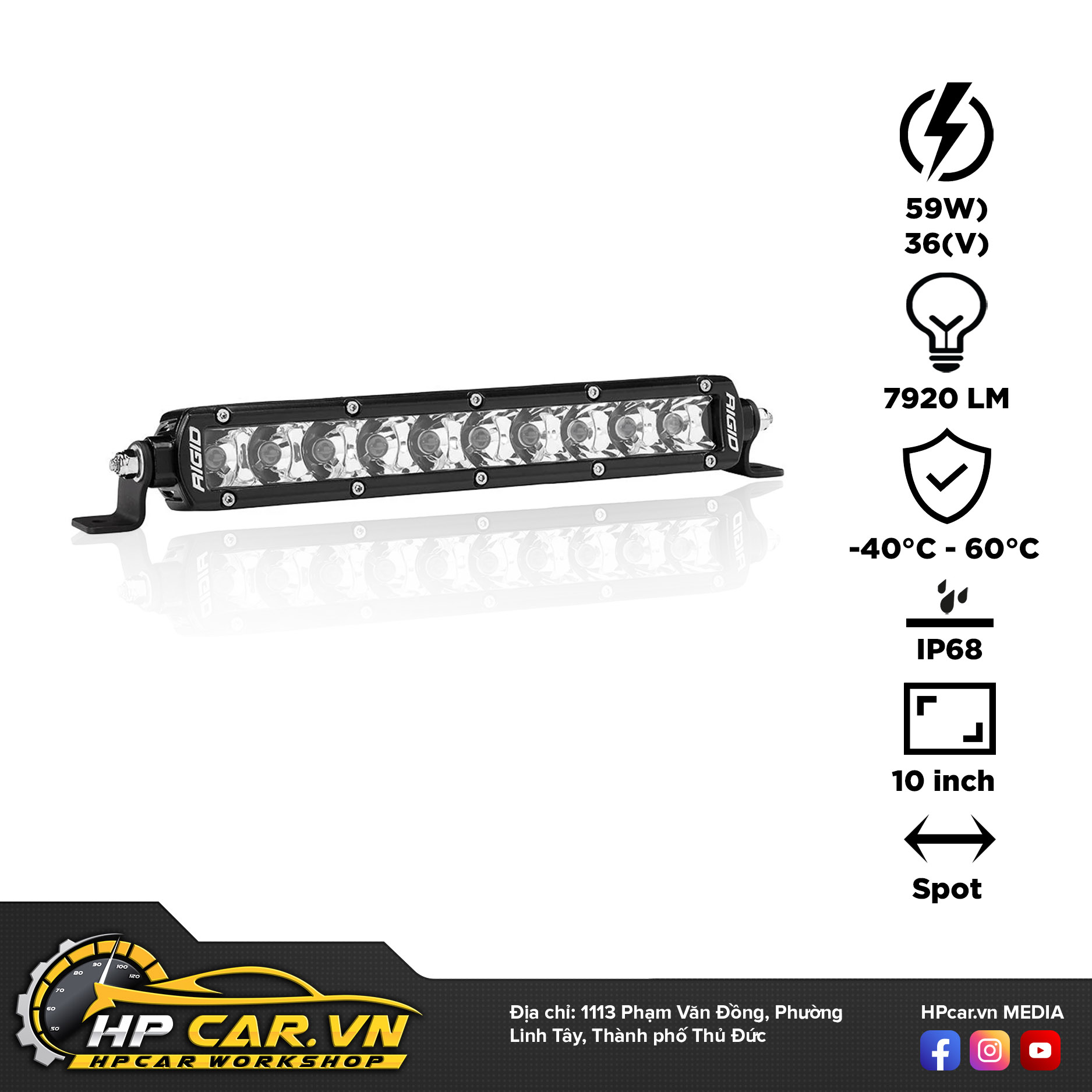 Đèn Led bar Rigid SR-Series Pro 6 den Led bar Rigid SR Series Pro 4