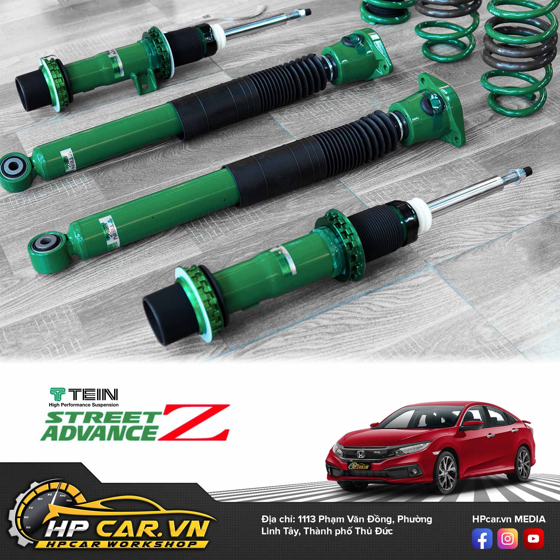 Phuộc TEIN HONDA CIVIC STREET ADVANCE Z 5 phuoc TEIN Honda civic streetadvanceZ1
