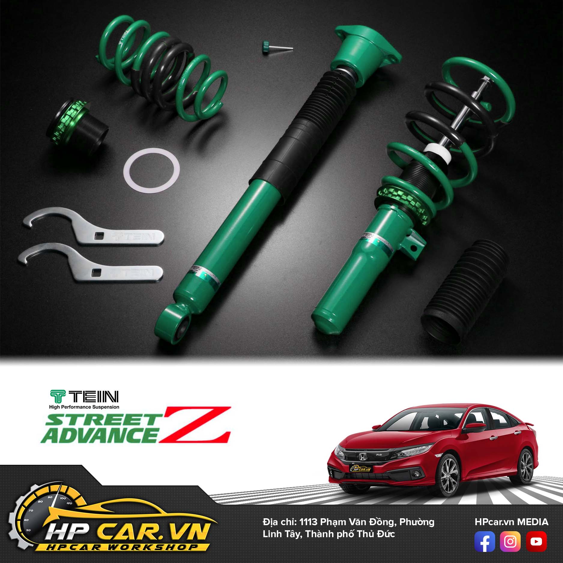 Phuộc TEIN HONDA CIVIC STREET ADVANCE Z 3 phuoc TEIN Honda civic streetadvanceZ6