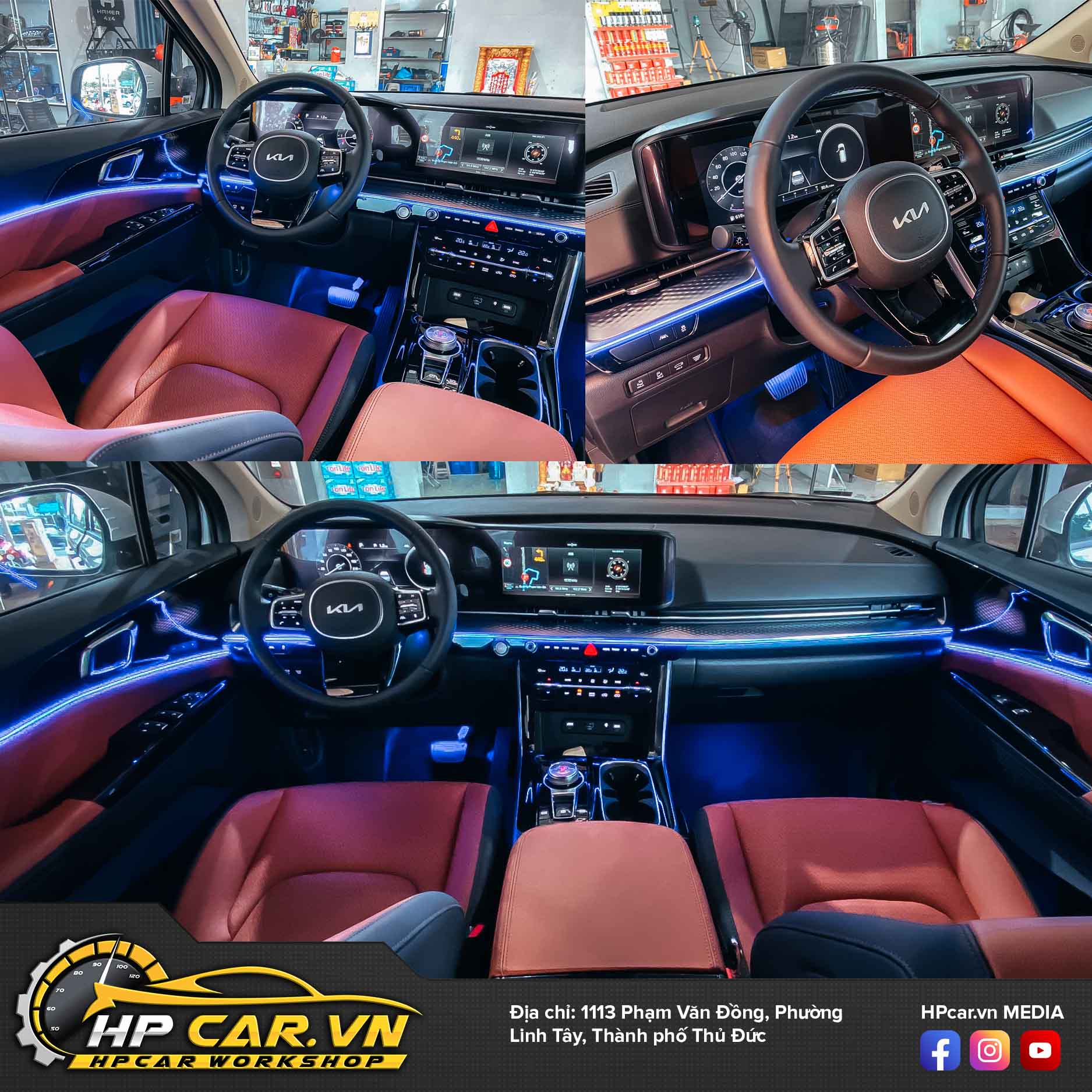 Độ led viền nội thất hàng chính hãng, giá tốt tại HPCar.vn 11 Led vien noi that 4