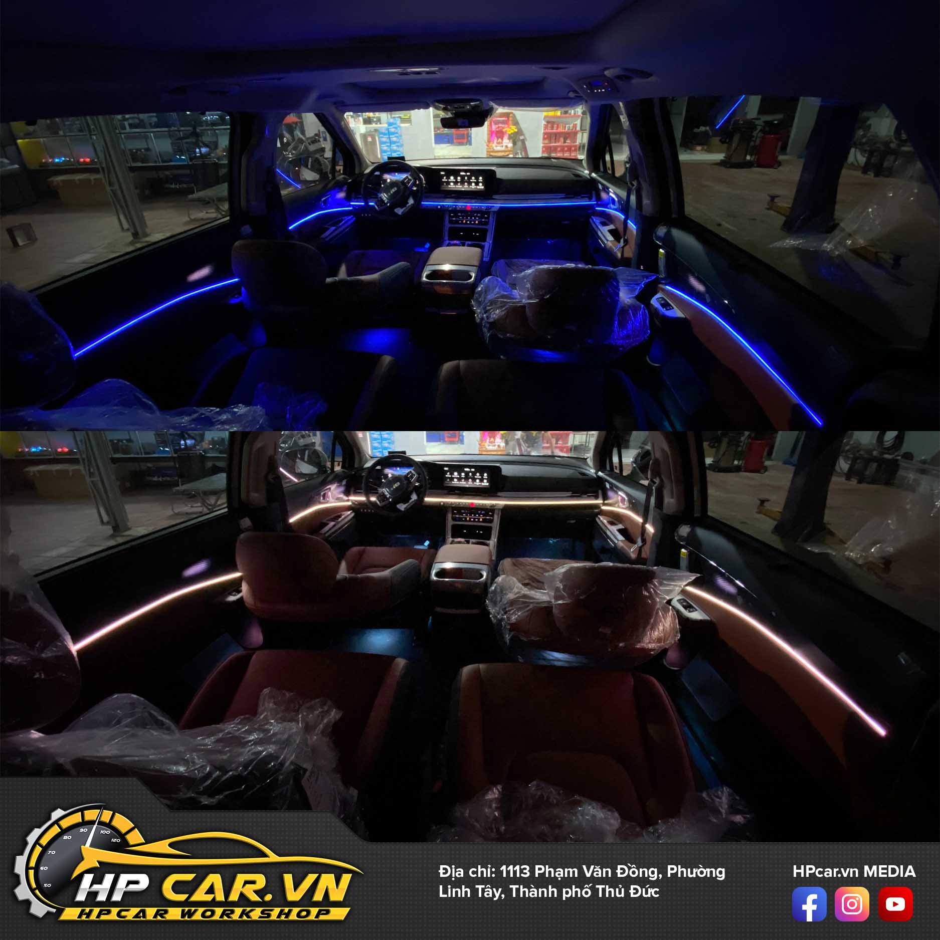 Độ led viền nội thất hàng chính hãng, giá tốt tại HPCar.vn 13 Led vien noi that2