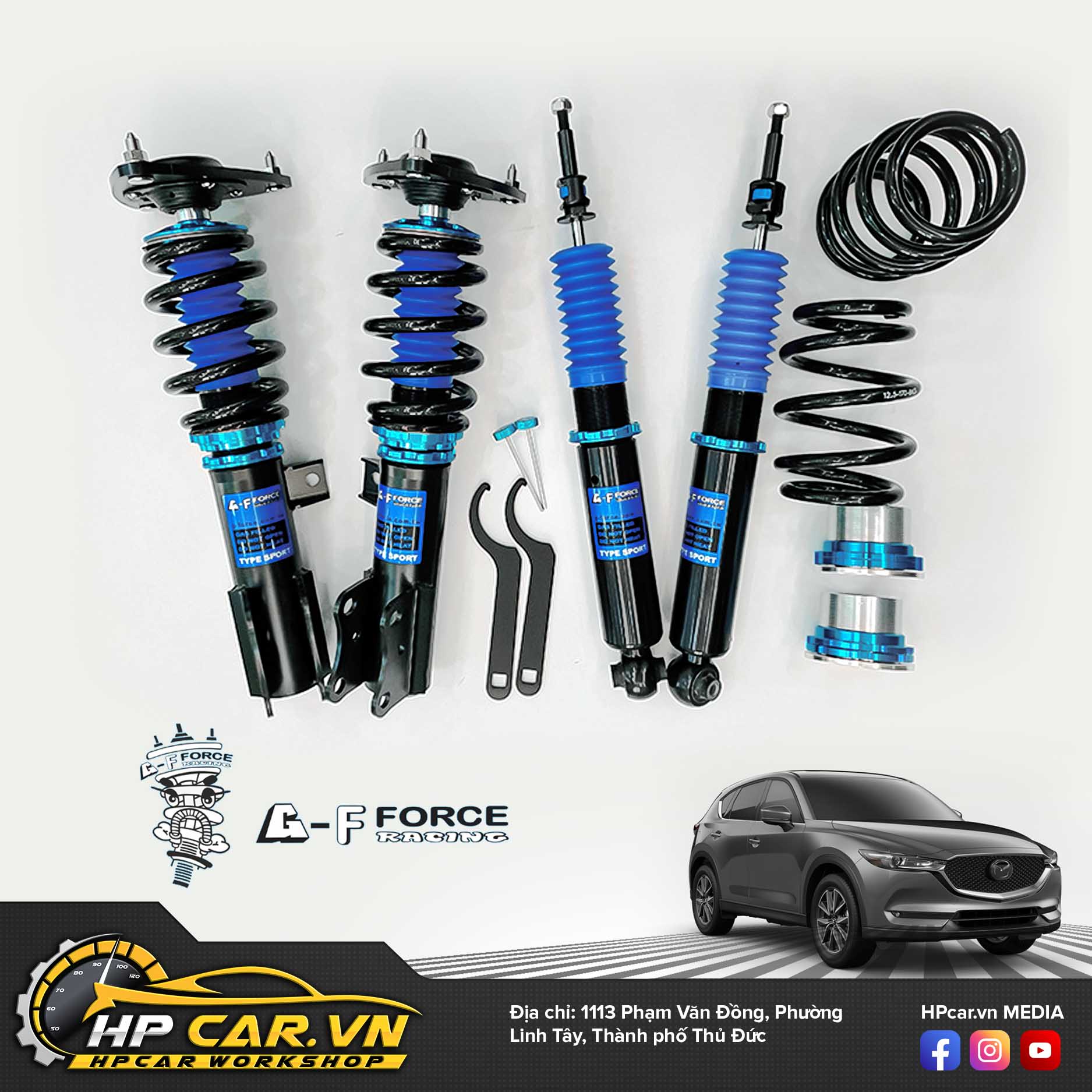 Phuộc g-f force racing Mazda CX5 3 Mazda CX5