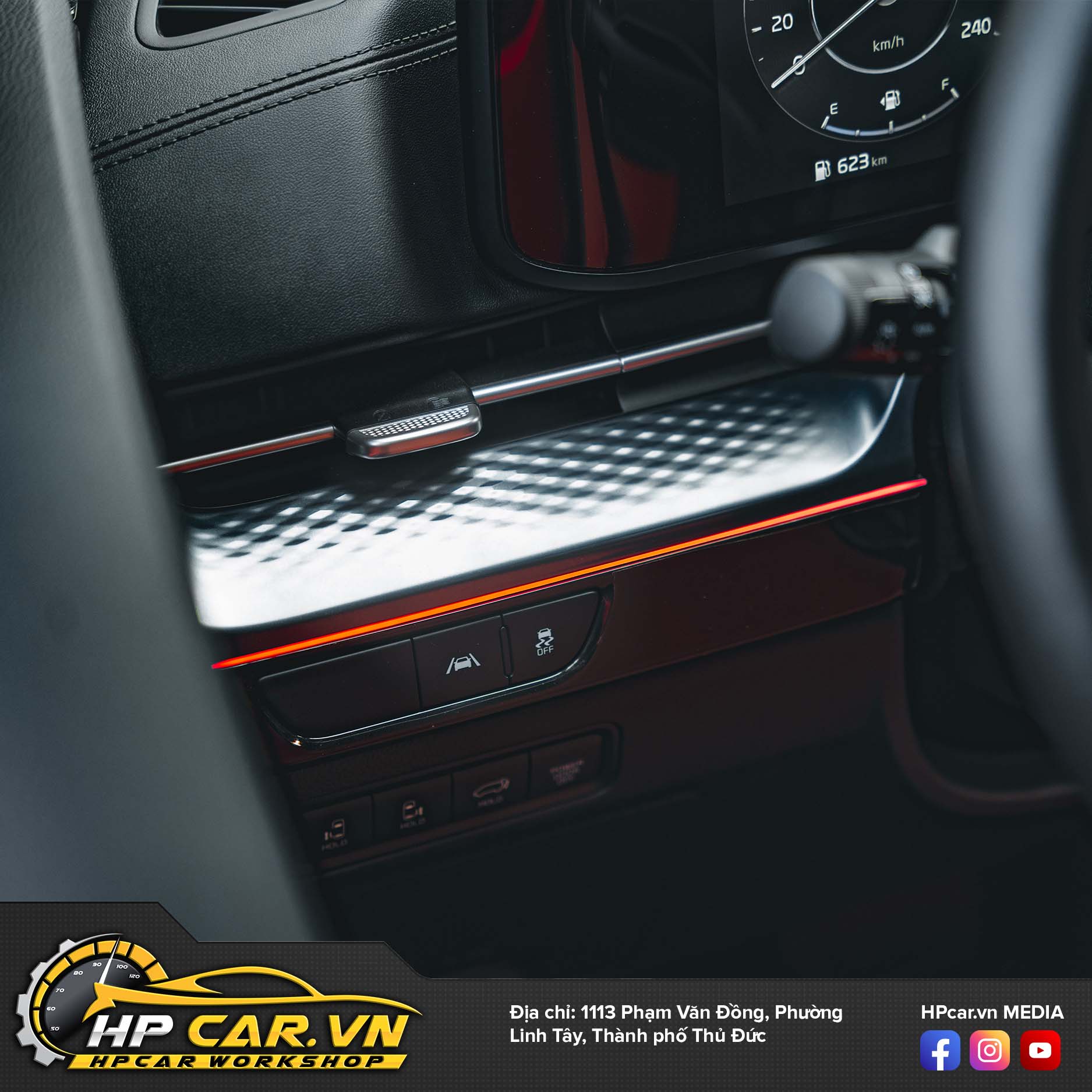 Độ led viền nội thất hàng chính hãng, giá tốt tại HPCar.vn 5 ledviennoithat6