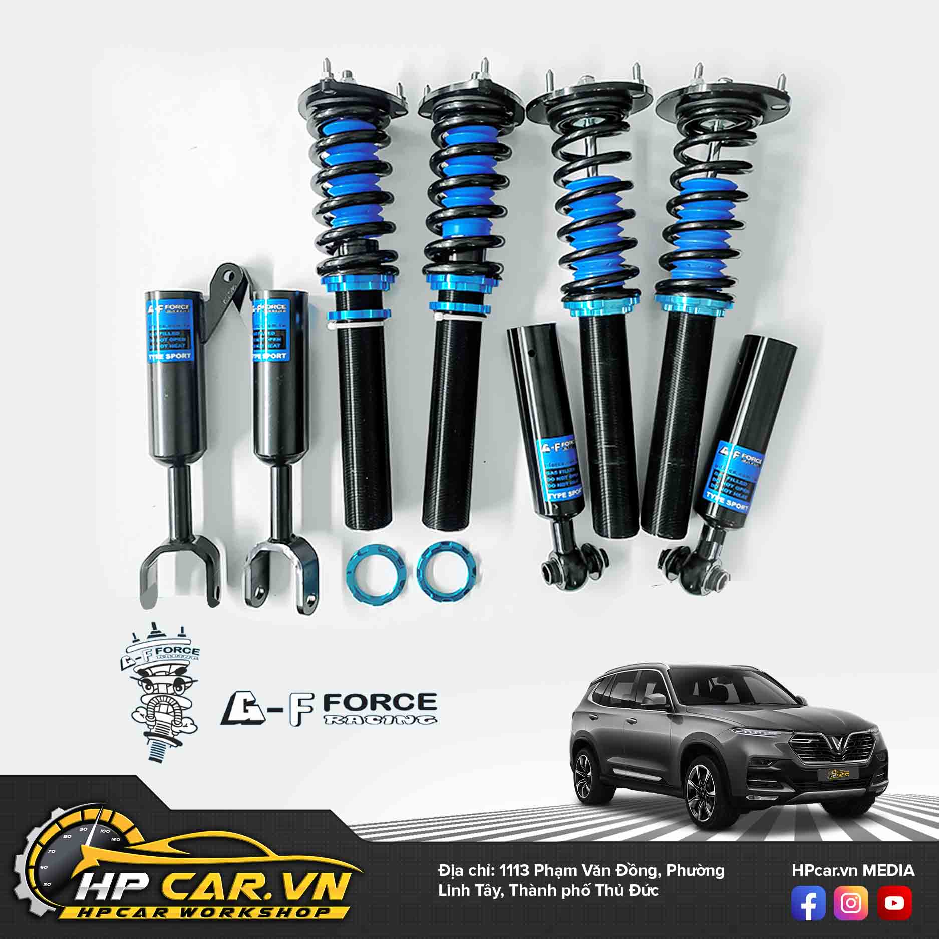 Phuộc g-f force racing Vinfast Lux SA2.0 3 vinfast lux sa a2.0 1