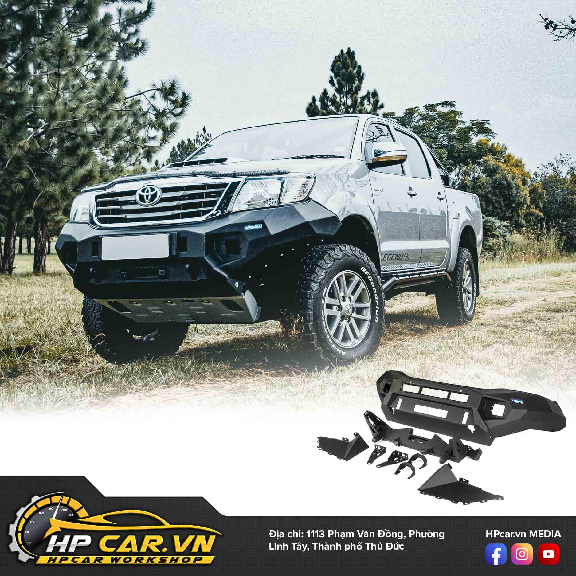 CẢN TRƯỚC RIVAL HỢP KIM NHÔM CHO TOYOTA HILUX 4 CAN TRUOC RIVAL HOP KIM NHOM CHO TOYOTA HILUX 1