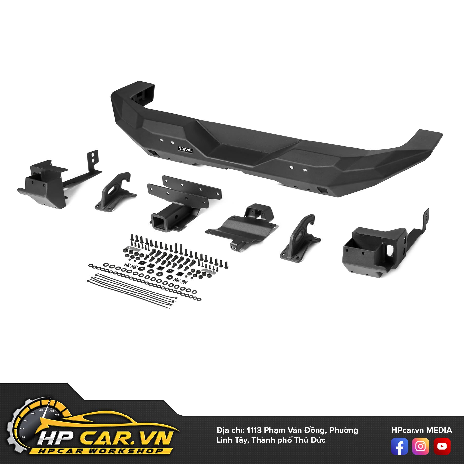 CẢN SAU RIVAL HỢP KIM NHÔM CHO JEEP WRANGLER 3 Cang sau RIVAL JEEP