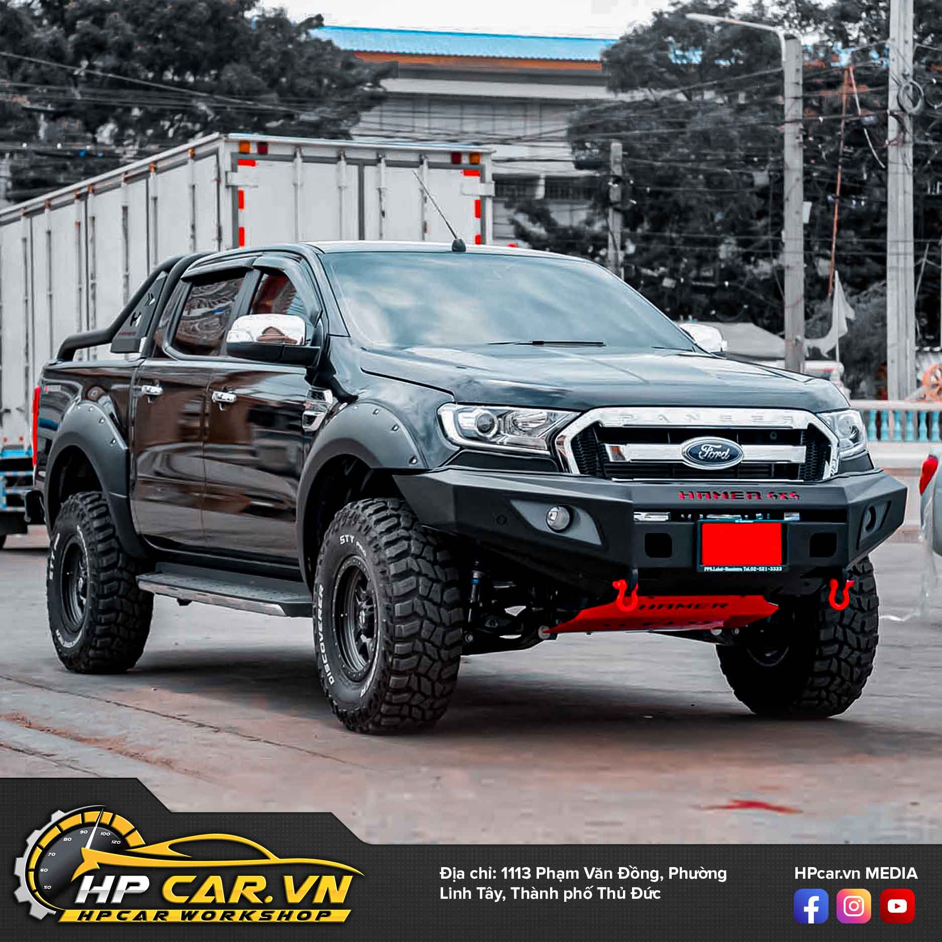 CẢN TRƯỚC HAMER M-SERIES MX202 CHO BÁN TẢI FORD RANGER 6 Cang truoc hamer fit ranger2 1