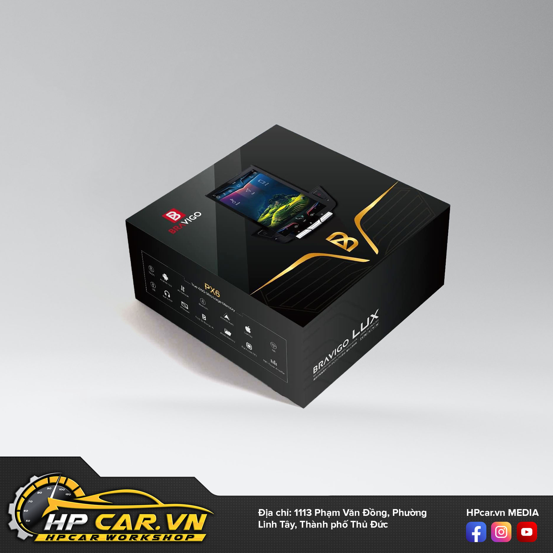 Đánh giá màn hình ô tô Bravigo lux v2 từ HPCar.vn 3 màn hình ô tô Bravigo lux v2