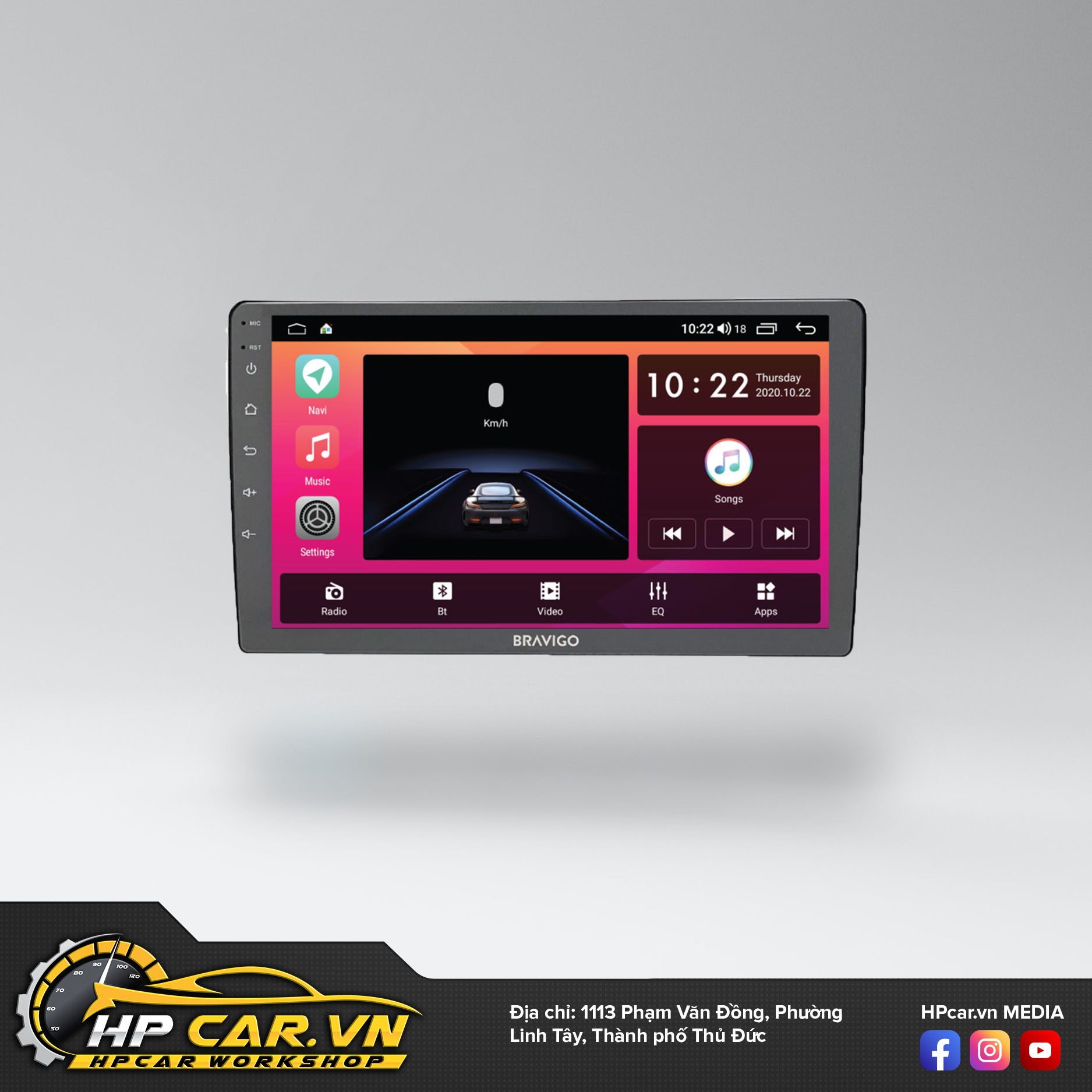 Bảng giá màn hình ô tô Bravigo mới nhất tại HPCar.vn 3 màn hình ô tô Bravigo