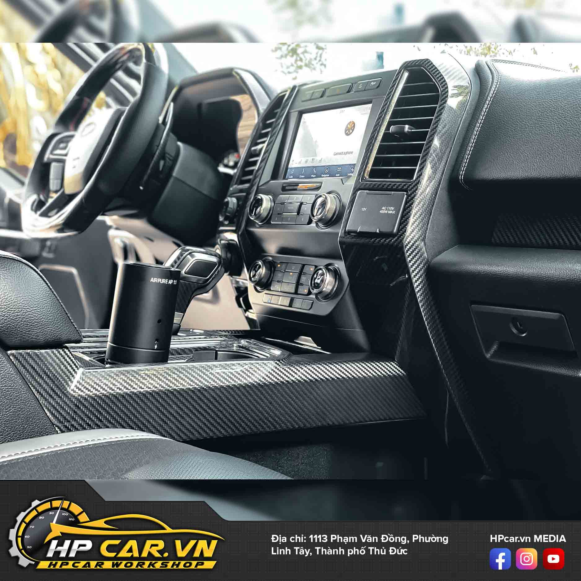 Ốp Carbon Fiber Ford F150 13 op cabon f 150 11