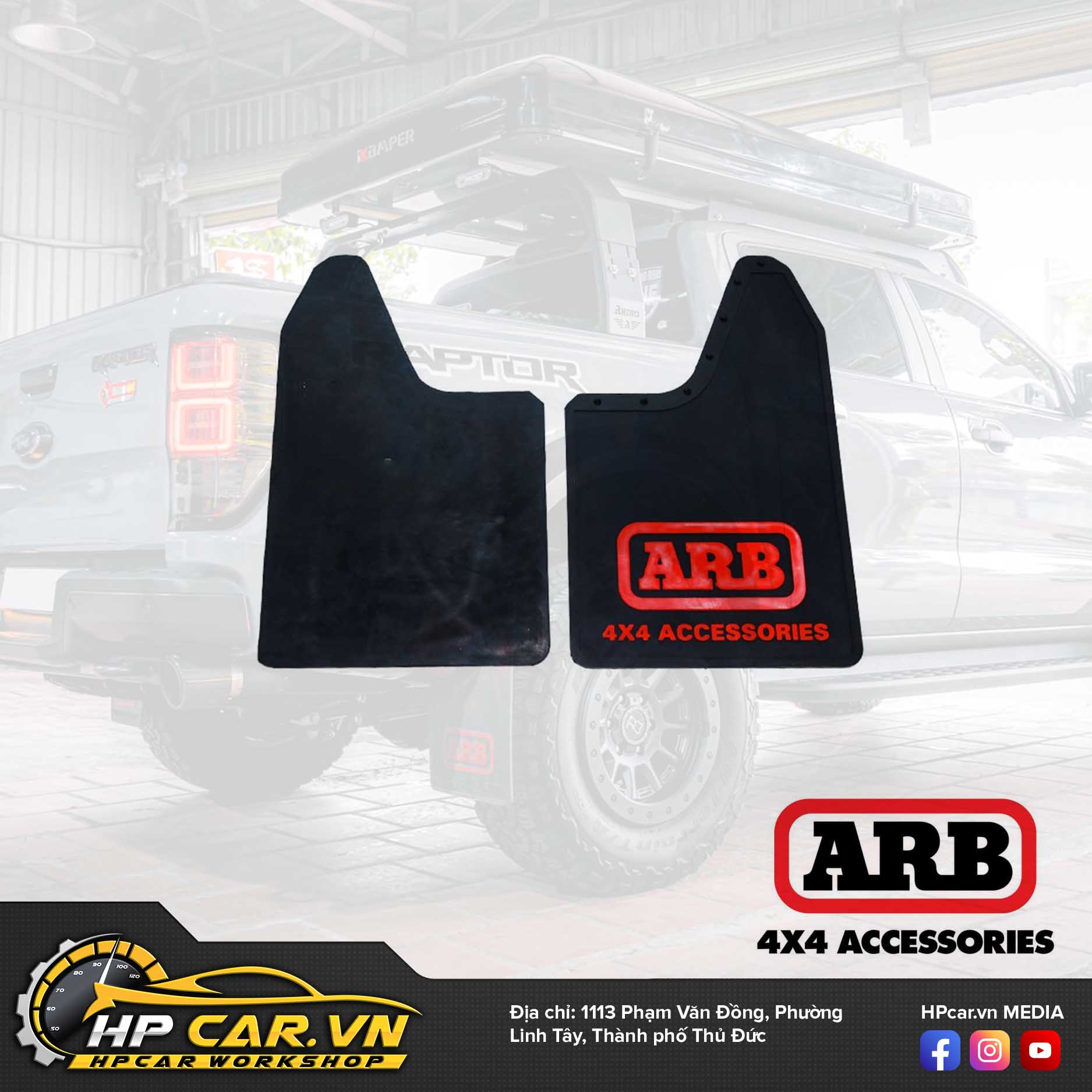MIẾNG CHẮN BÙN ARB 3 ARB 4X4 MUD FLAP PAIR