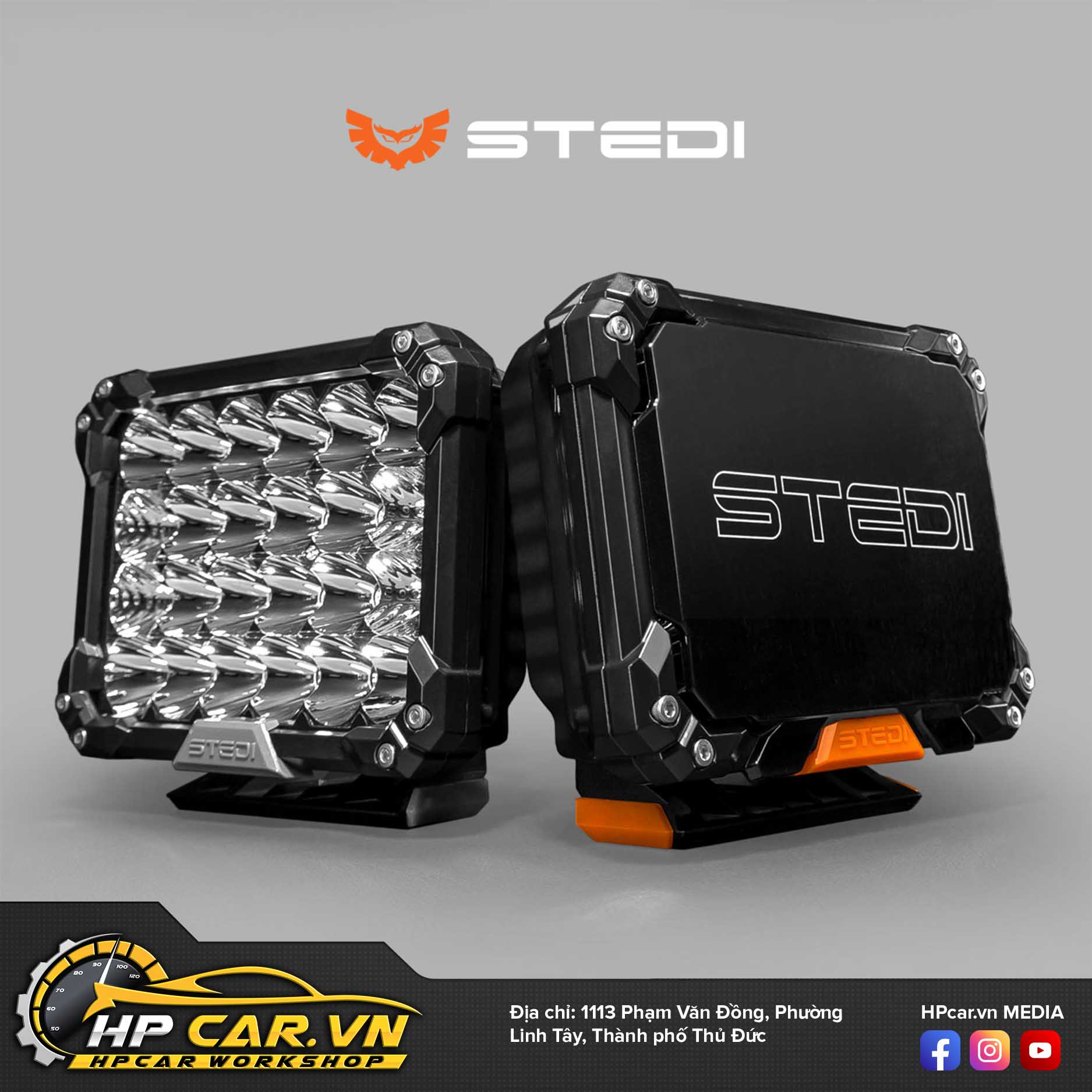 CẶP ĐÈN LED DRIVING LIGHT STEDI QUAD PRO 2 CAP DEN LED DRIVING LIGHT STEDI QUAD PRO 1