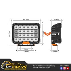 CẶP ĐÈN LED DRIVING LIGHT STEDI QUAD PRO 10 CAP DEN LED DRIVING LIGHT STEDI QUAD PRO 3