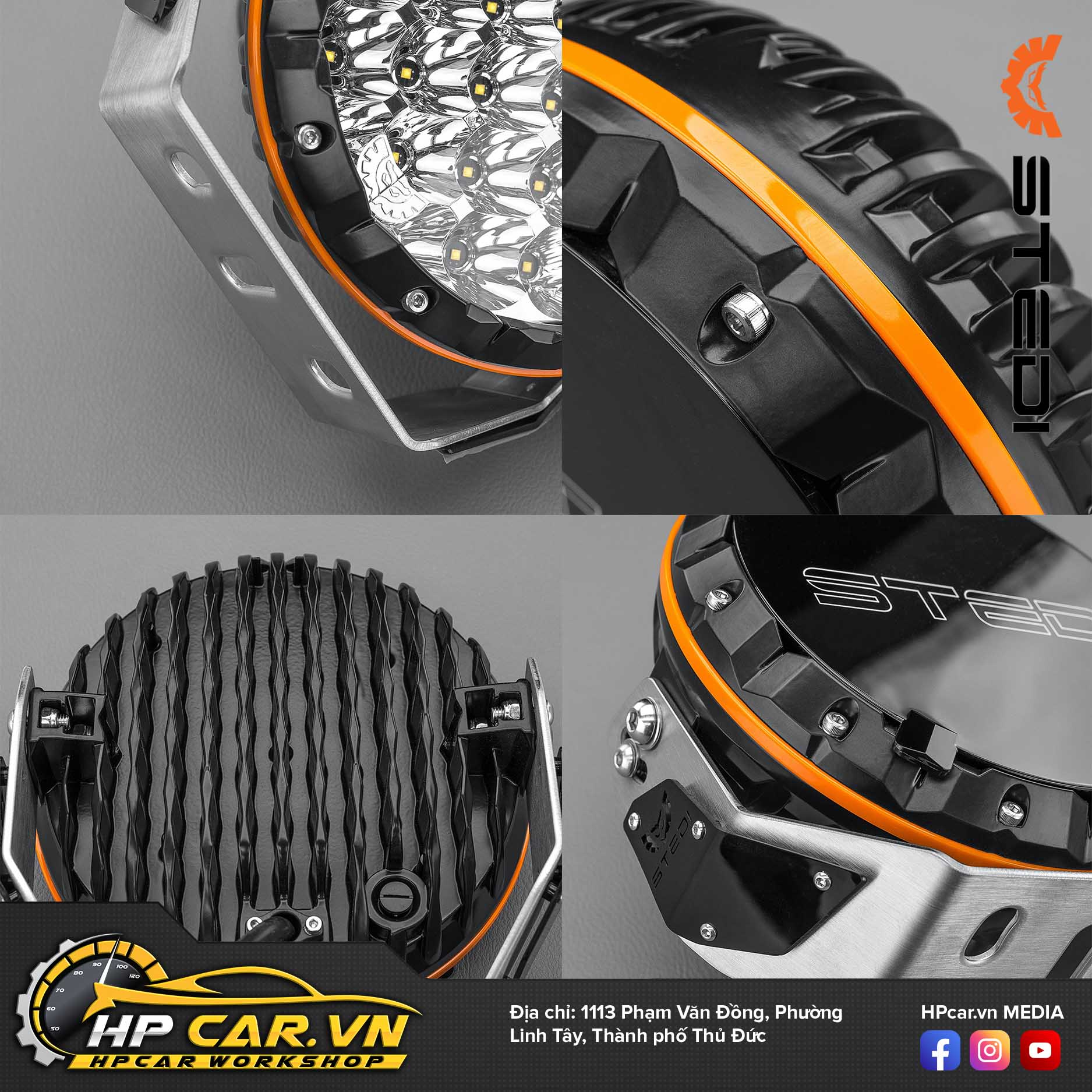 CẶP ĐÈN LED STEDI TYPE-X 7 INCH 6 CAP DEN LED STEDI TYPE X 7 INCH 5