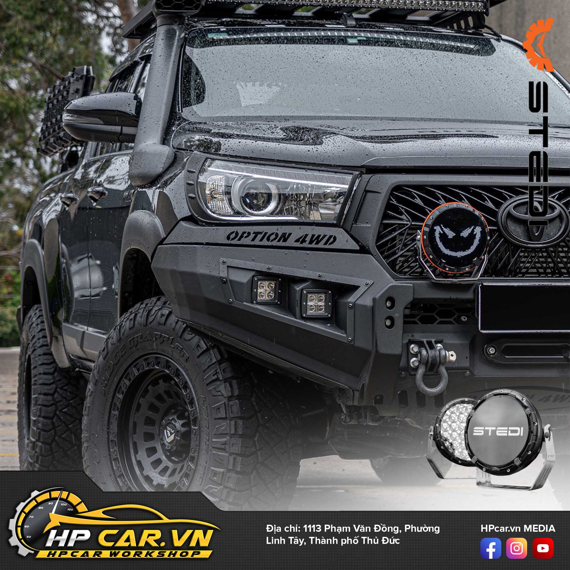 CẶP ĐÈN LED STEDI TYPE-X 7 INCH 8 CAP DEN LED STEDI TYPE X 7 INCH