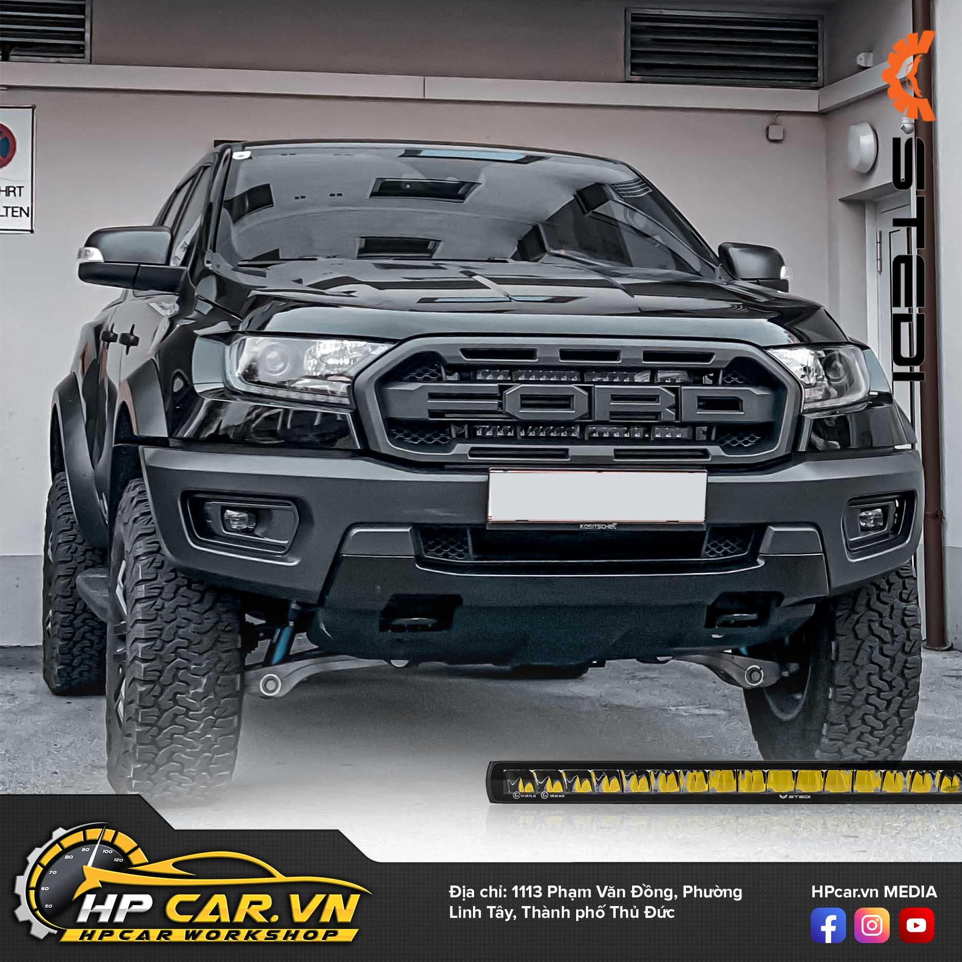 ĐÈN LED BAR STEDI ST1K 21.5 INCH E-MARK (MÀU VÀNG PHÁ SƯƠNG) 9 DEN LED BAR STEDI ST1K 21.5 INCH E MARK MAU VANG PHA SUONG