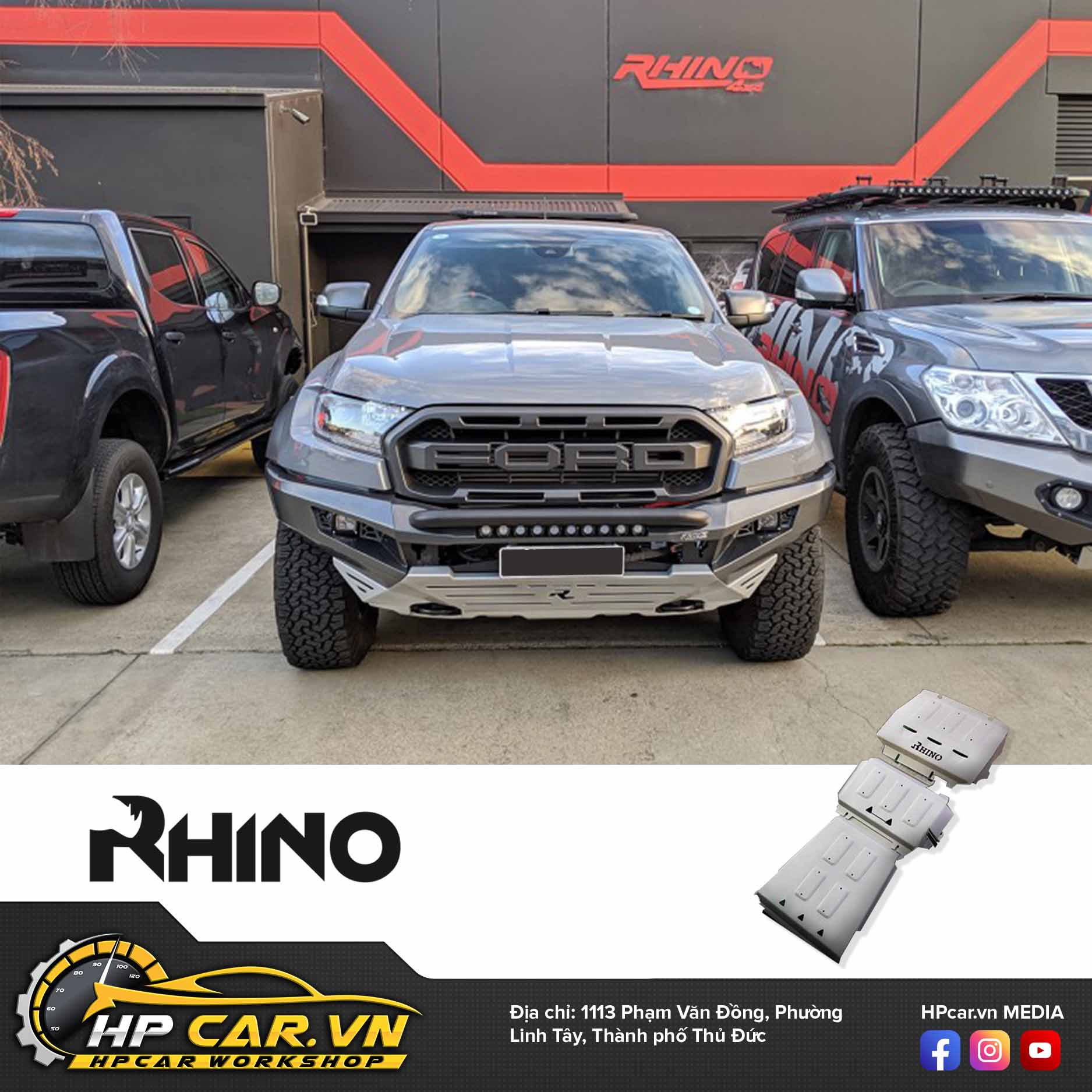 GIÁP GẦM RHINO CHO FORD RANGER RAPTOR – HỢP KIM NHÔM 3 TẤM 5 GIAP GAM RHINO CHO FORD RANGER RAPTOR – HOP KIM NHOM 3 TAM 3