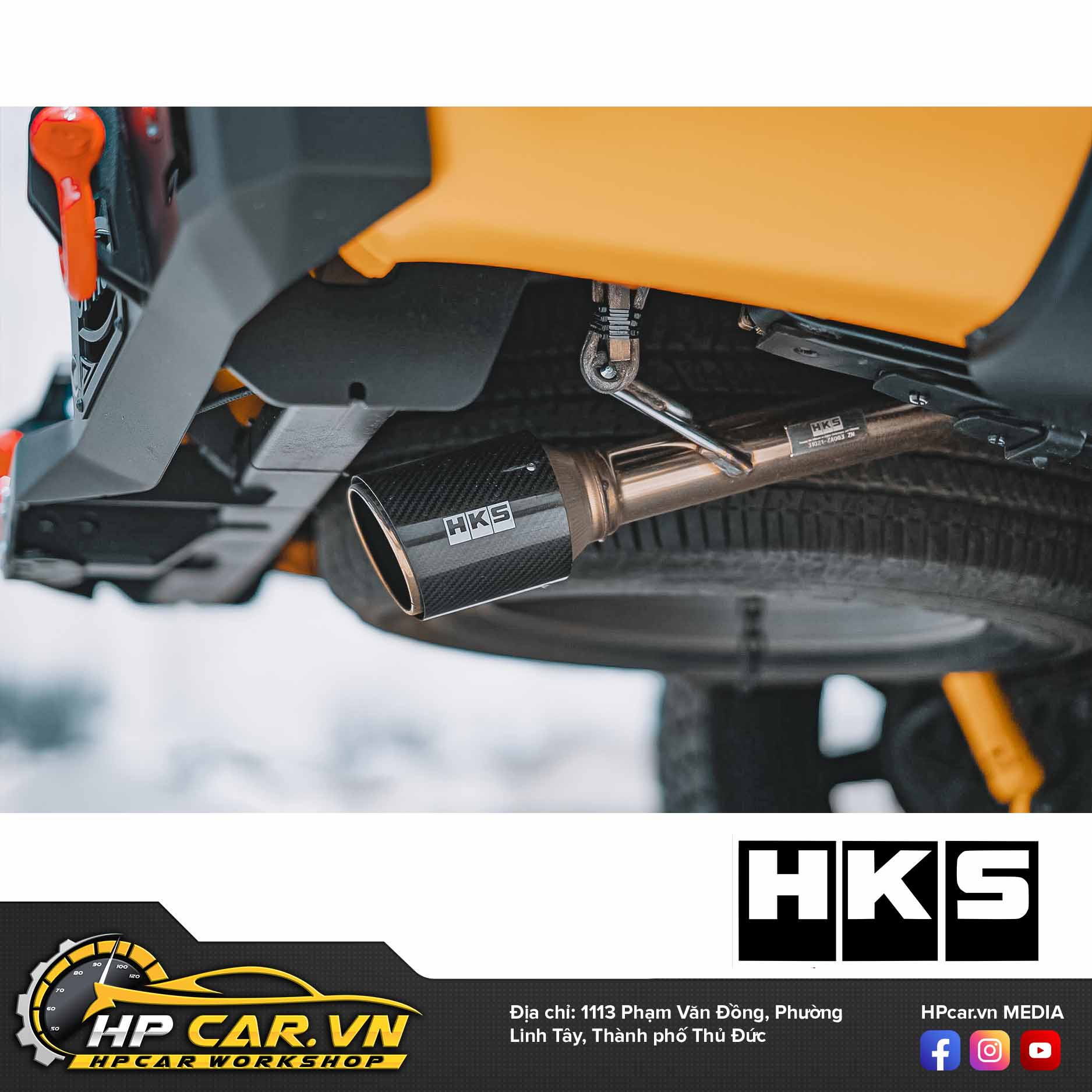 ỐNG XẢ HKS LEGAMAX SINGLE CARBON CHO FORD RANGER RAPTOR 3 ONG XA HKS LEGAMAX CARBON sigal TAIL CHO FORD RANGER RAPTOR 1