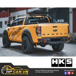 ỐNG XẢ HKS LEGAMAX SINGLE CARBON CHO FORD RANGER RAPTOR 7 ONG XA HKS LEGAMAX CARBON sigal TAIL CHO FORD RANGER RAPTOR 2