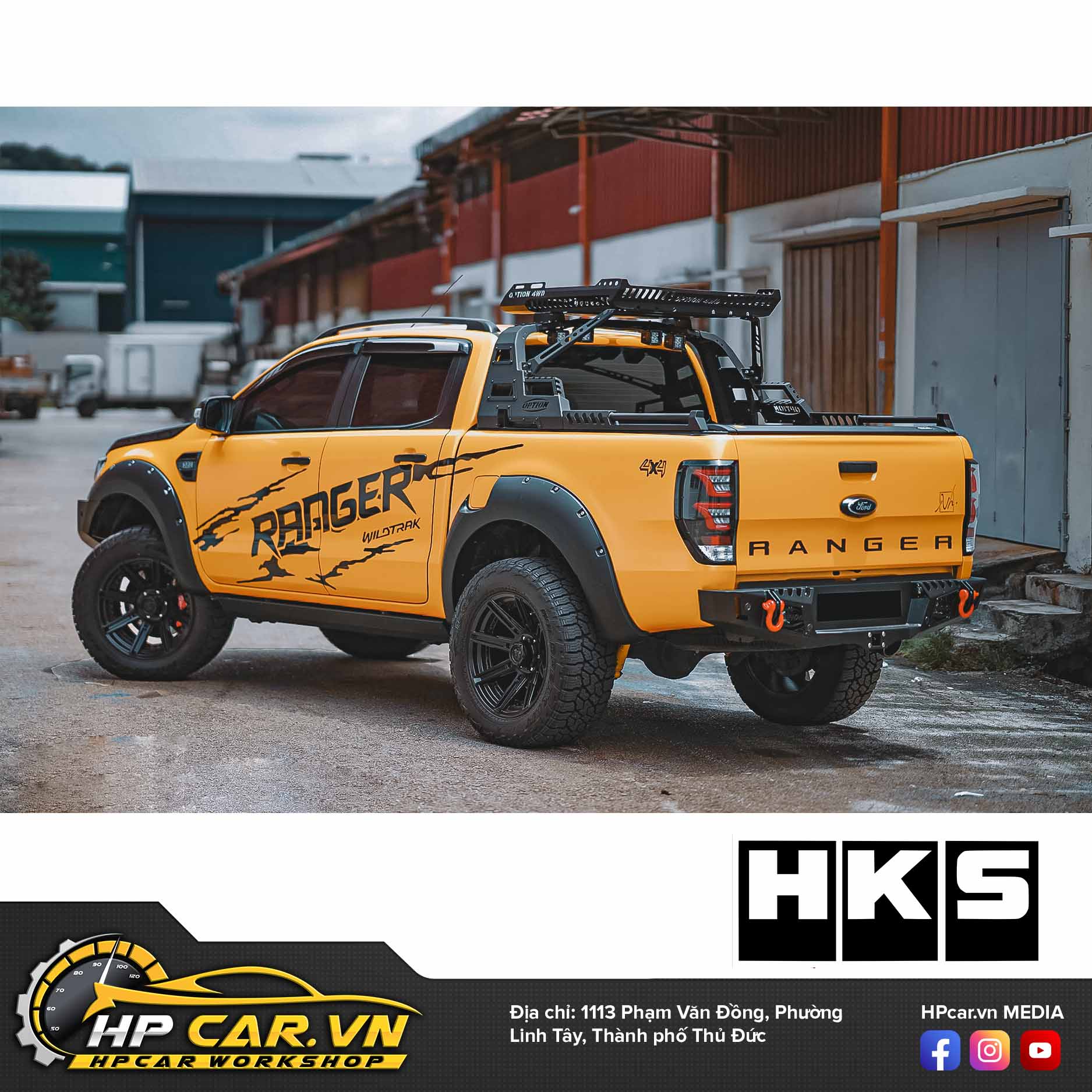 ỐNG XẢ HKS LEGAMAX SINGLE CARBON CHO FORD RANGER RAPTOR 6 ONG XA HKS LEGAMAX CARBON sigal TAIL CHO FORD RANGER RAPTOR