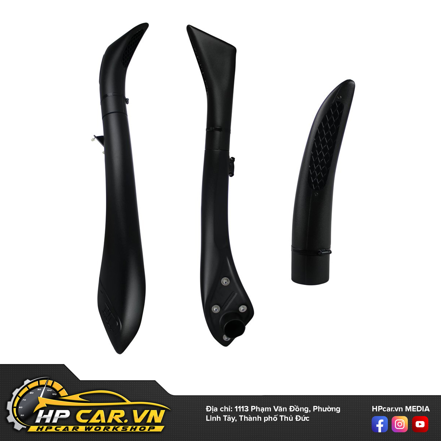 ỐNG THỞ TJM AIRTEC SNORKEL WEDGETAIL 3 TJM Airtec snorkel with wedge tail