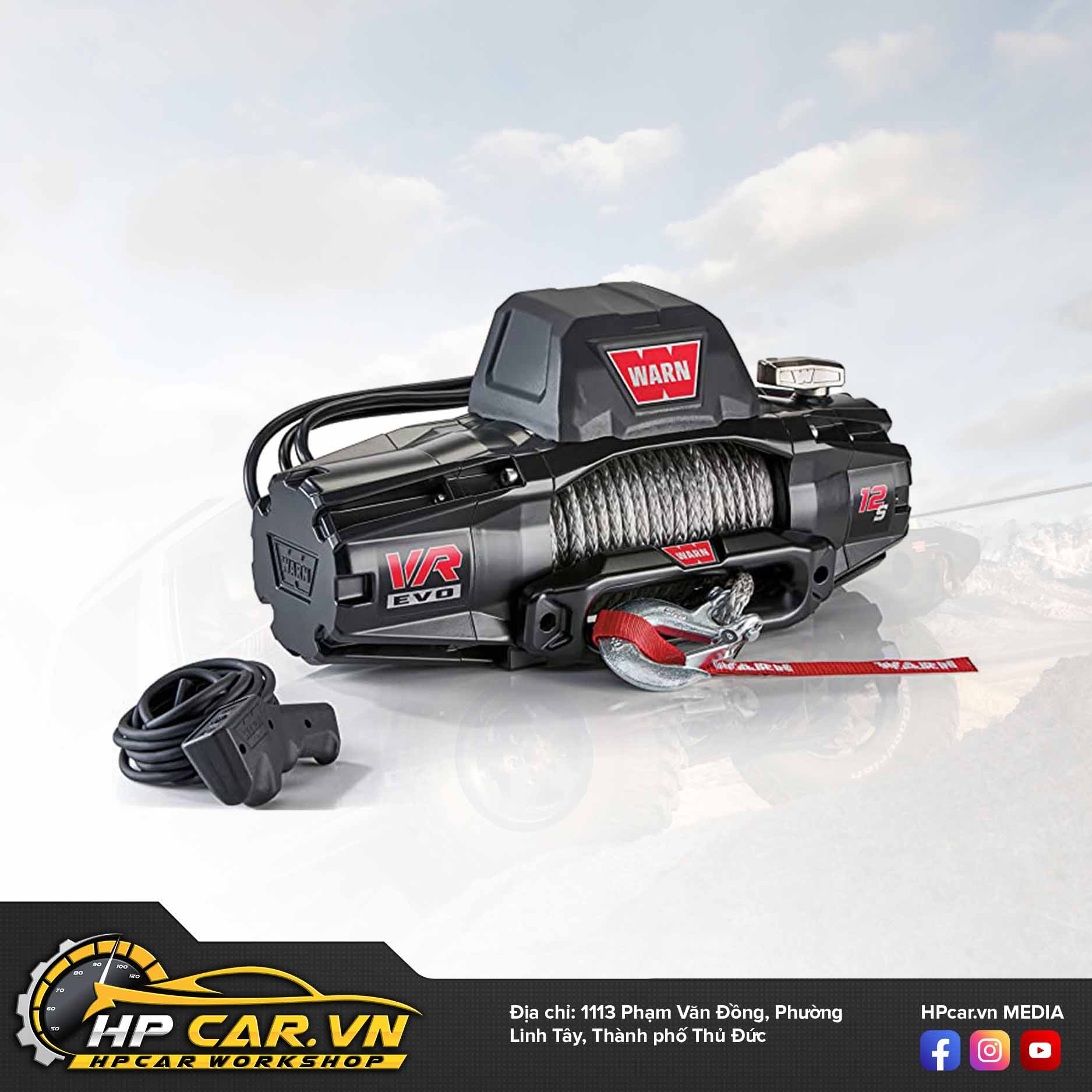 TỜI ĐIỆN WARN VR EVO 12-S CÁP MỀM SYNTHETIC (103255) 3 TOI DIEN WARN VR EVO 10 S – CAP MEM SYNTHETIC 103253 1