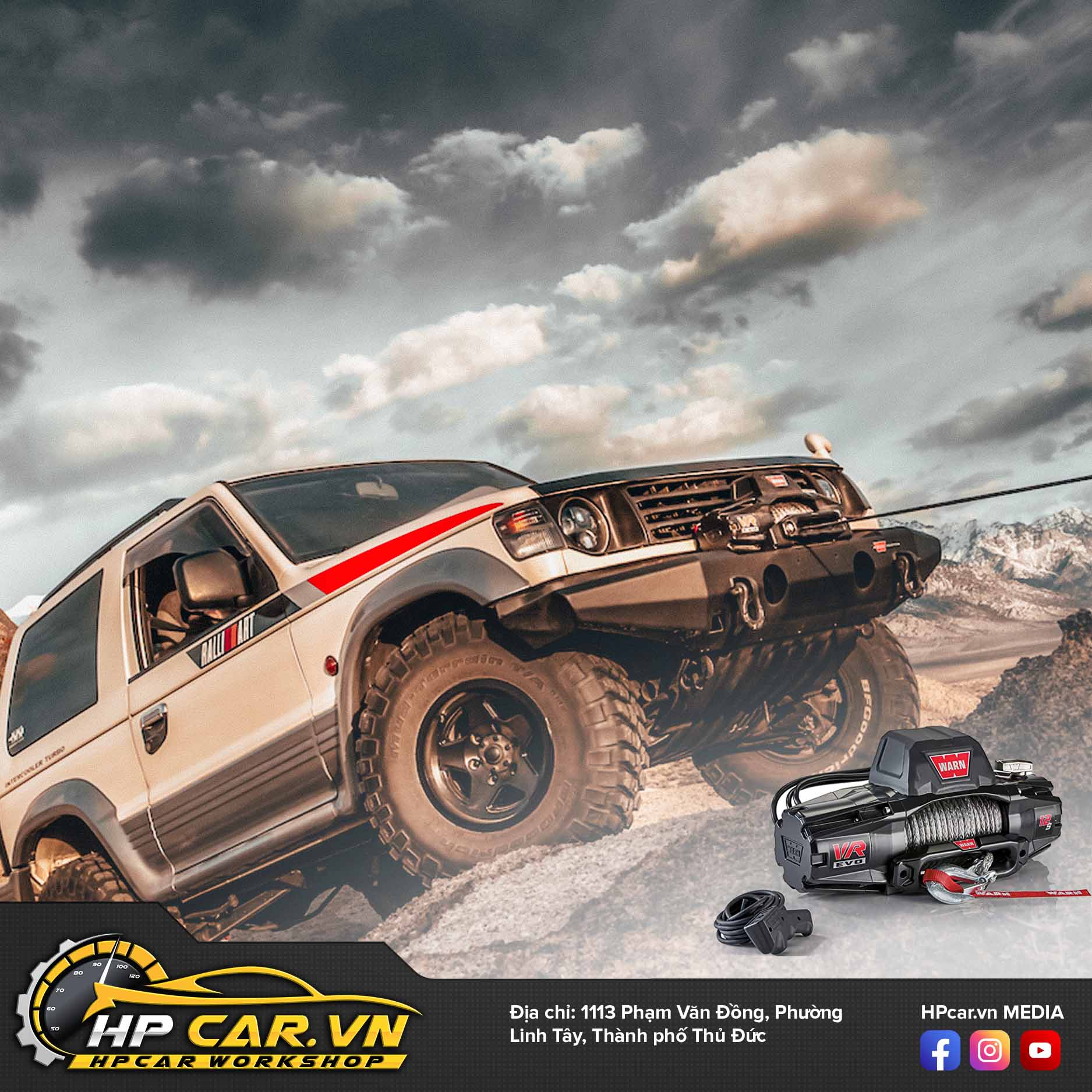 TỜI ĐIỆN WARN VR EVO 12-S CÁP MỀM SYNTHETIC (103255) 4 TOI DIEN WARN VR EVO 10 S – CAP MEM SYNTHETIC 103253 2