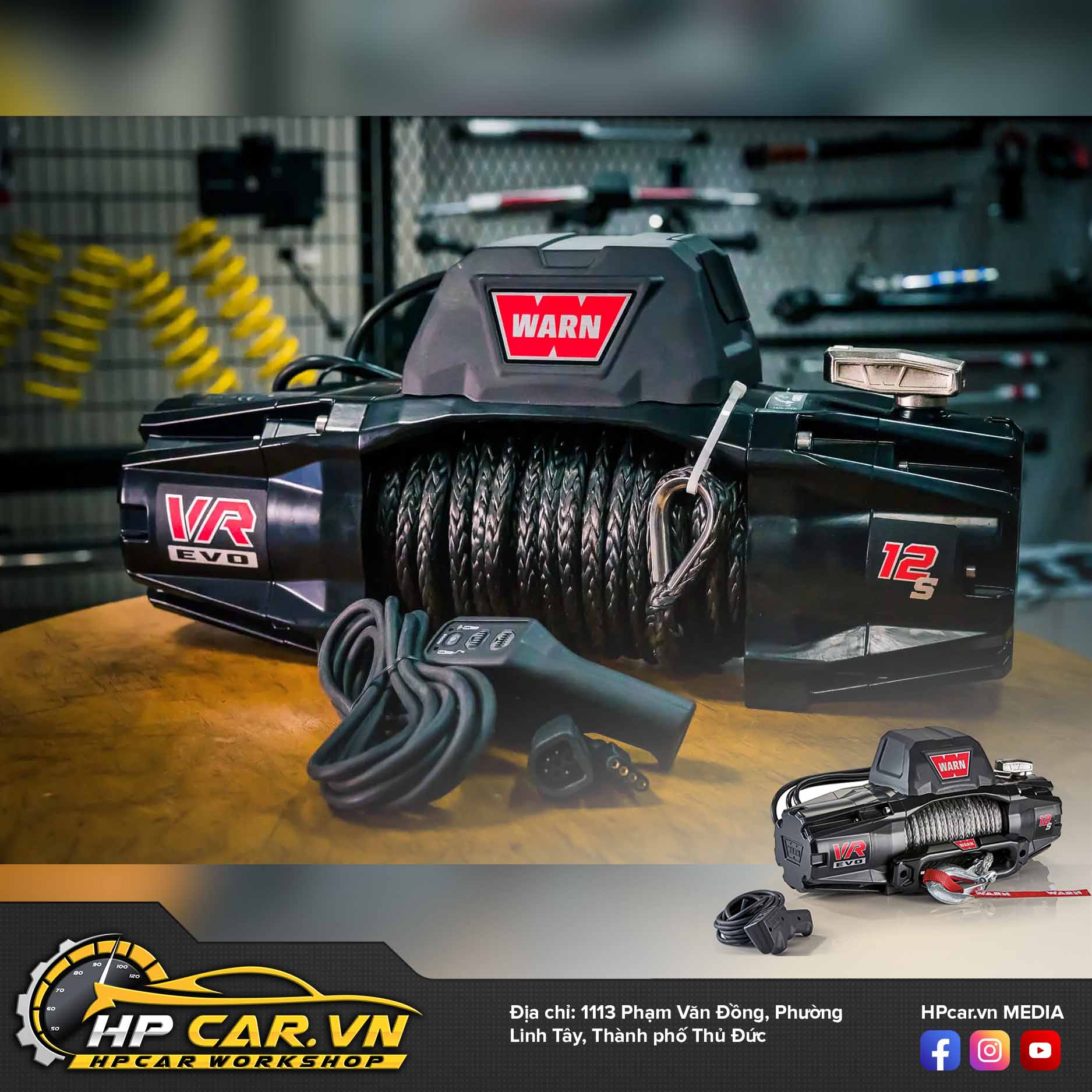 TỜI ĐIỆN WARN VR EVO 12-S CÁP MỀM SYNTHETIC (103255) 7 TOI DIEN WARN VR EVO 10 S – CAP MEM SYNTHETIC 103253 5