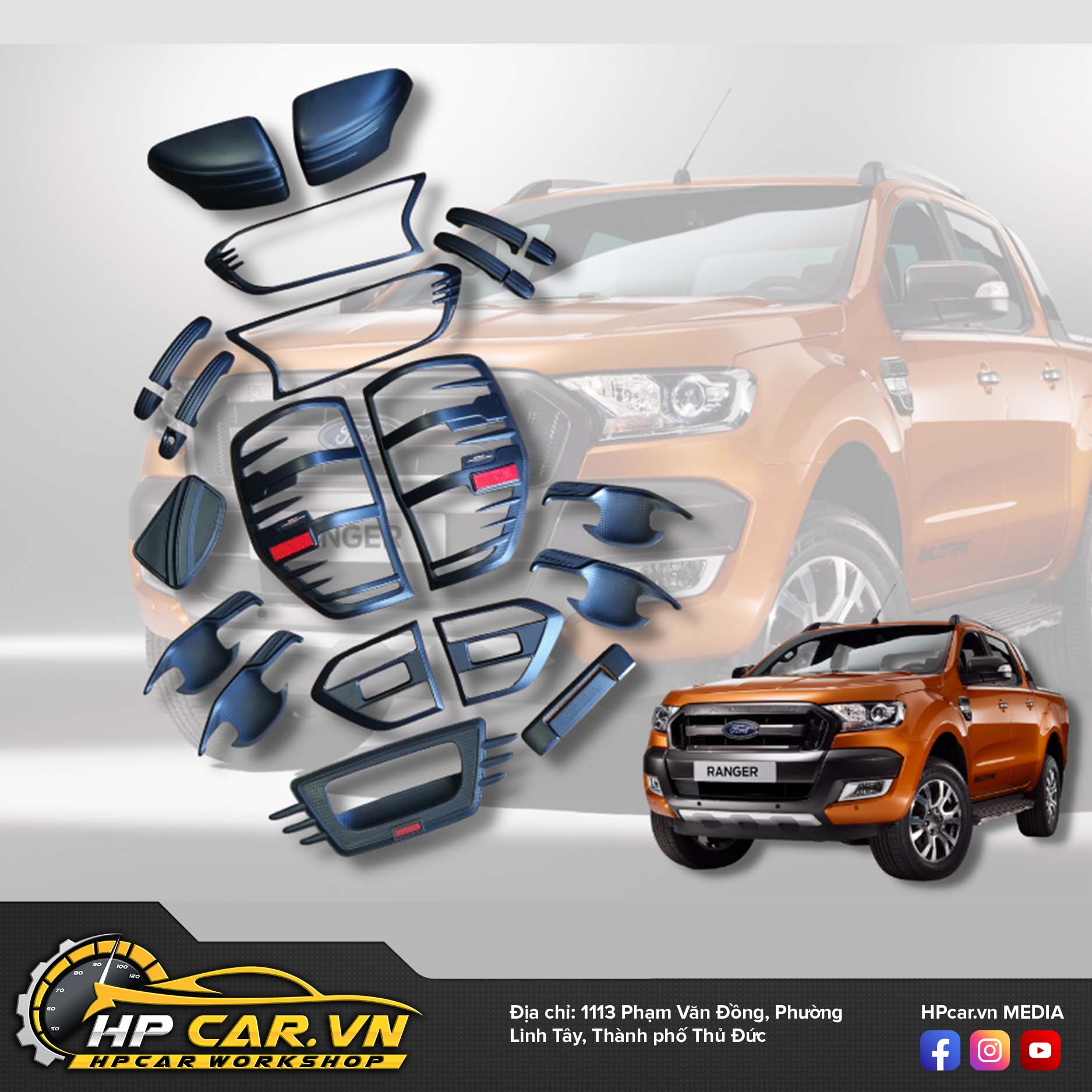 ỐP CARBON FORD RANGER 4 op carbon ranger
