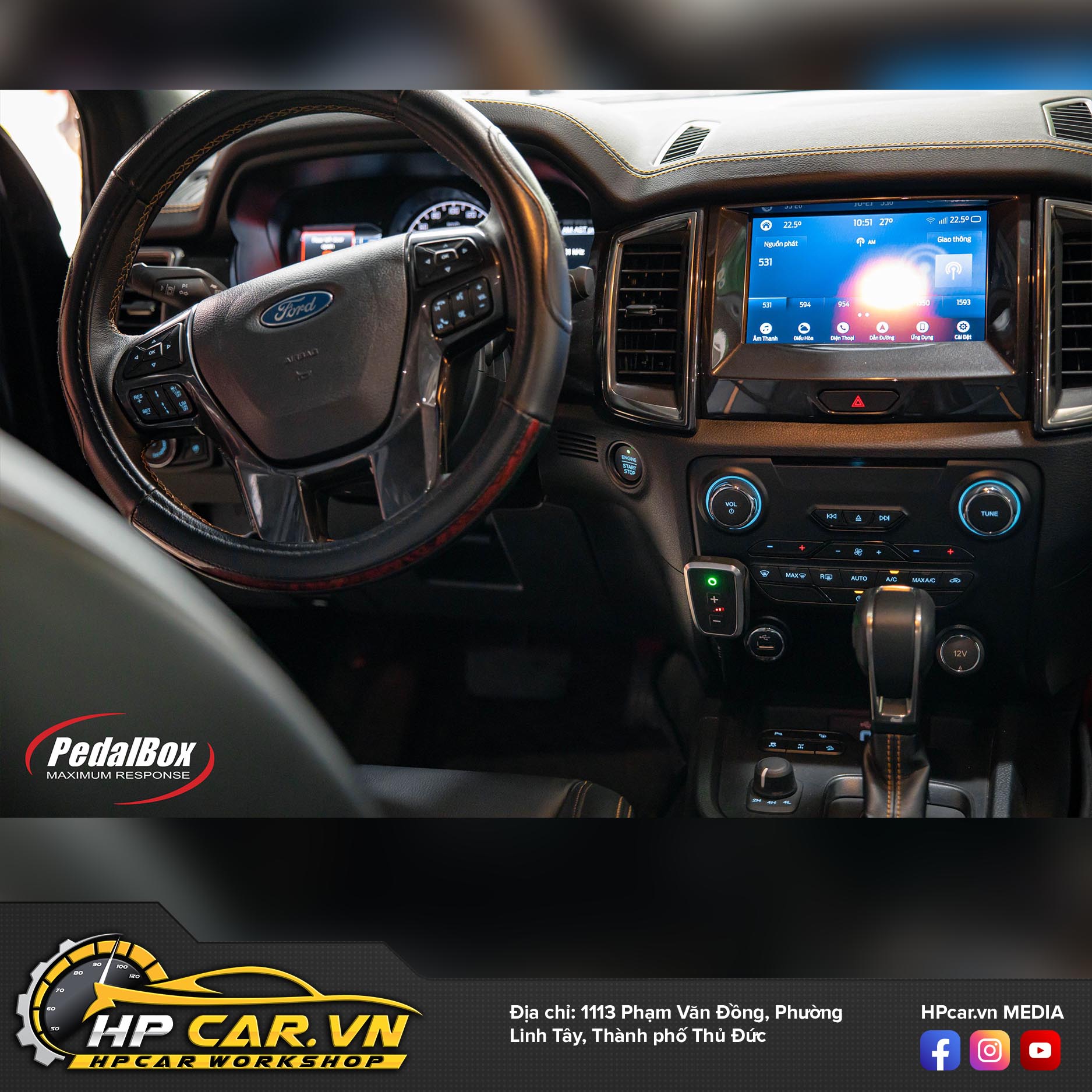 Chip chân ga Pedalbox DTE3752 dành cho các dòng xe bán tải 4 pedalbox ford 4