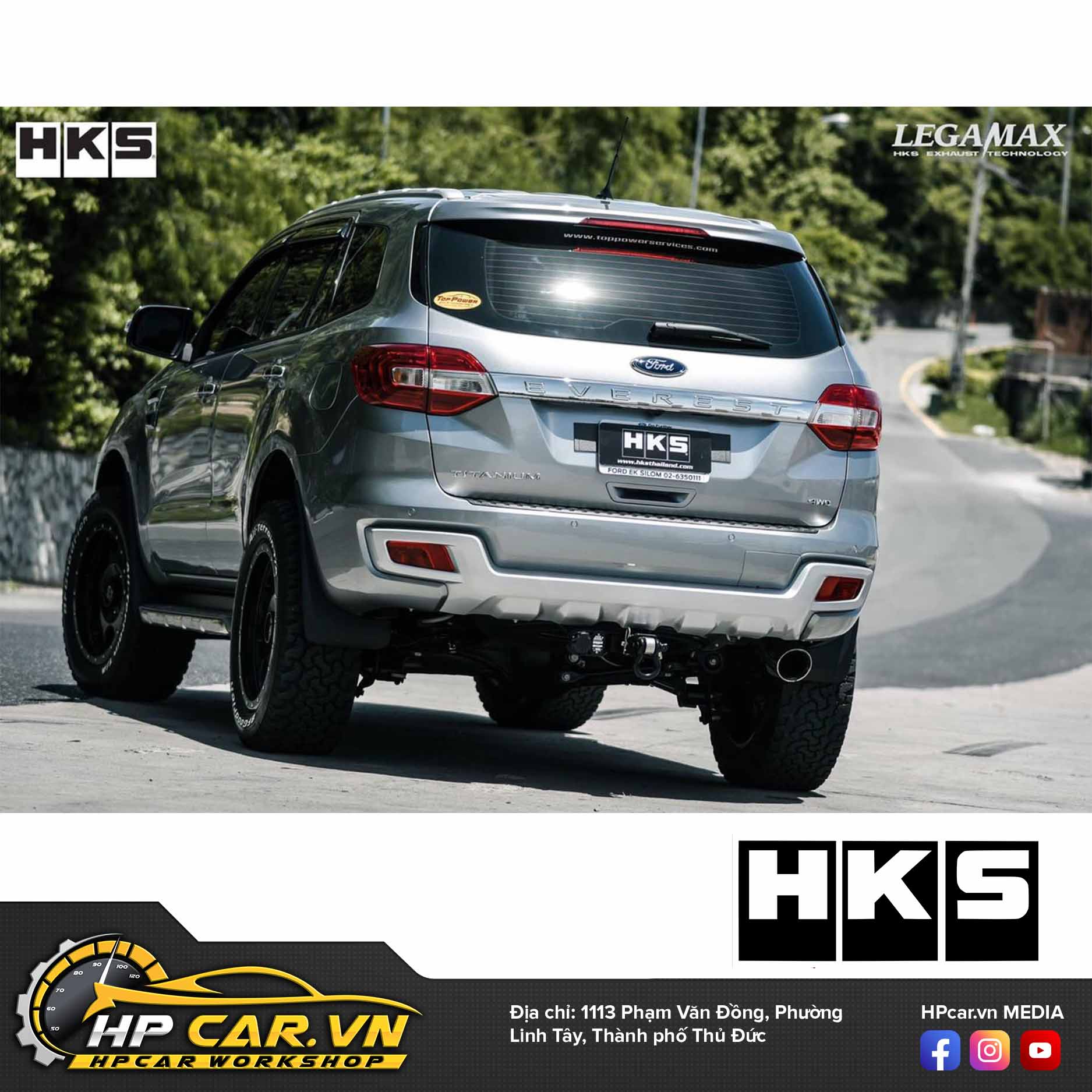 ỐNG XẢ HKS ĐUÔI CARBON CHO FORD EVEREST (2015+) 8 𝐇𝐊𝐒 𝐋𝐞𝐠𝐚𝐦𝐚𝐱 𝐜𝐚𝐫𝐛𝐨𝐧 𝐭𝐢𝐩 FORD everest43