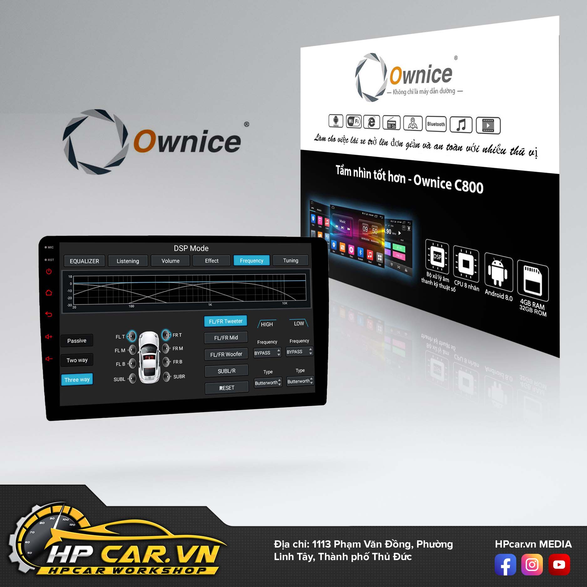 Đầu DVD Android Xe Hơi Ownice C800 Pro (DSP 8 Kênh) 6 Dau DVD Android Xe Hoi Ownice C800 DSP 6 Kenh 2