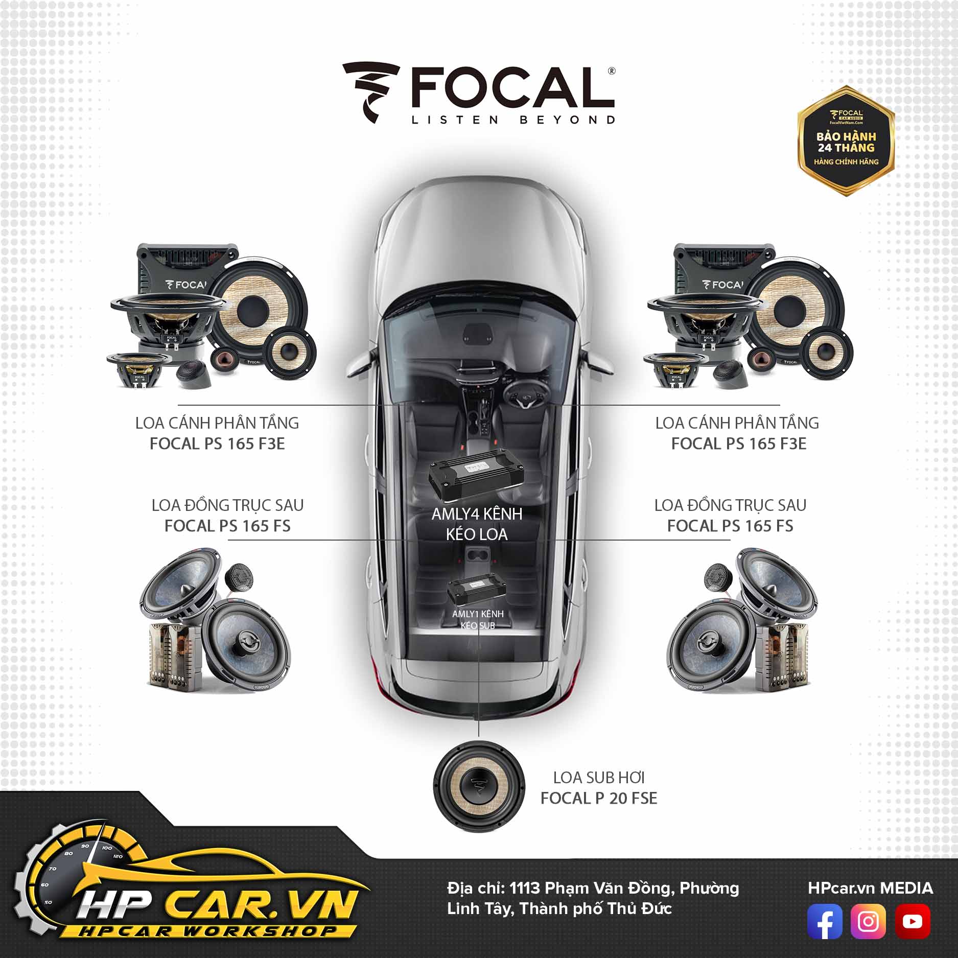 Cấu hình âm thanh xe hơi Focal Flax Evo 4 FLAX EVO 1