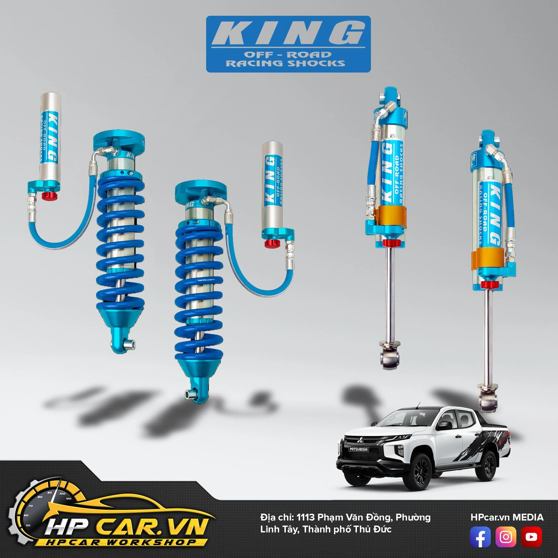 Phuộc KING SHOCKS MITSUBISHI TRITON 3 King mitsubisi triton