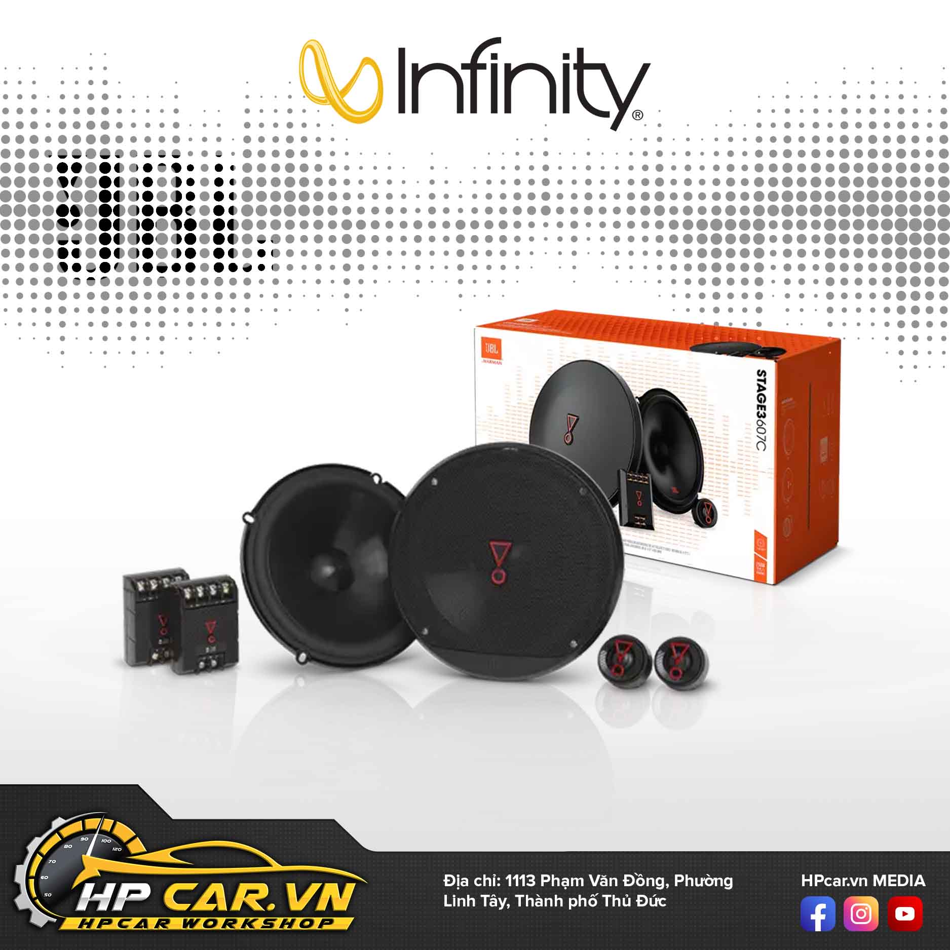 Loa phân tần JBL Stage3 607C 3 STAGE3 607c