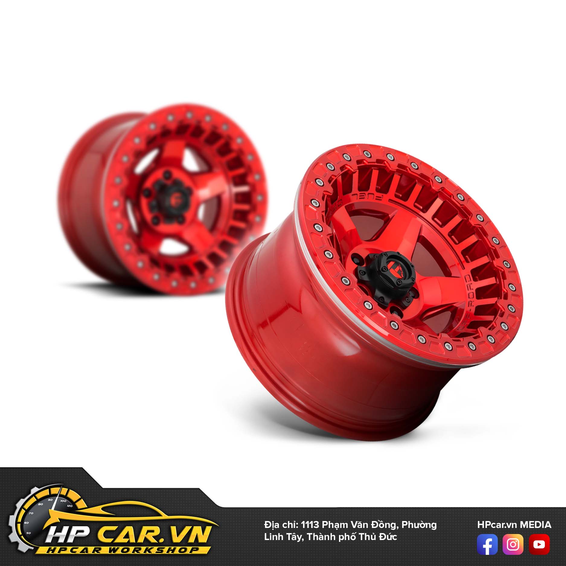 Mâm FUEL WARP BEADLOCK RED 5 WARP BEADLOCK 1