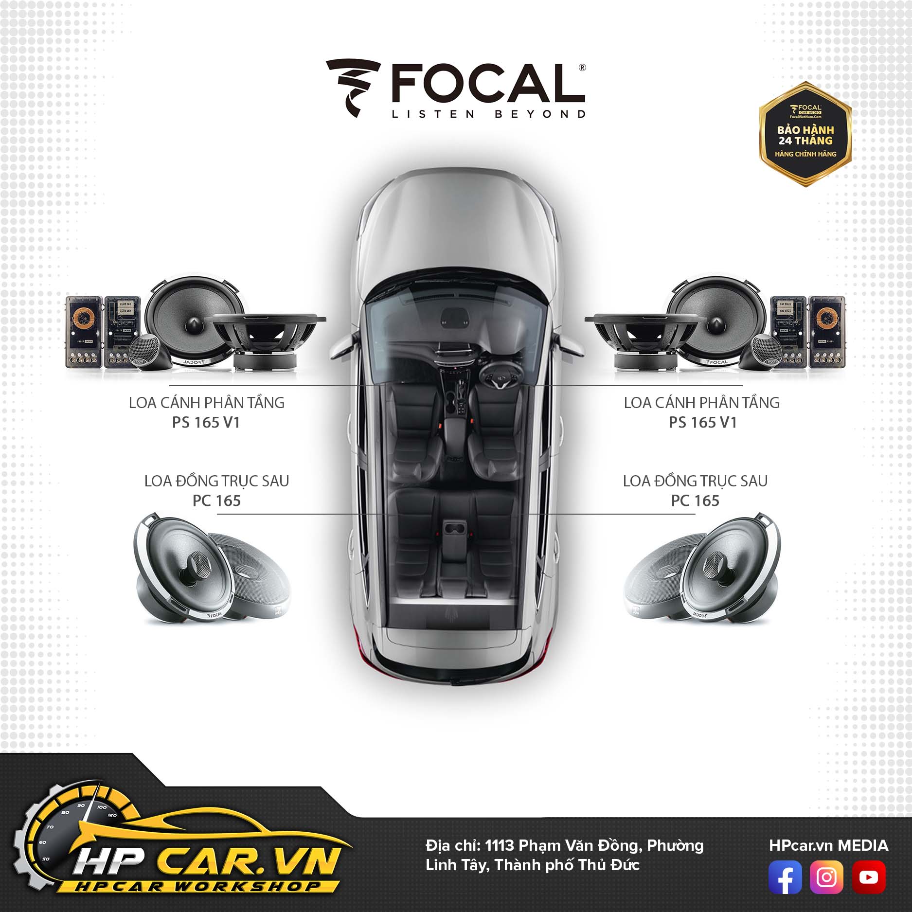 Cấu hình âm thanh xe hơi Focal PS 165 V1/ PC 165 4 ps 165v1 pc165 1